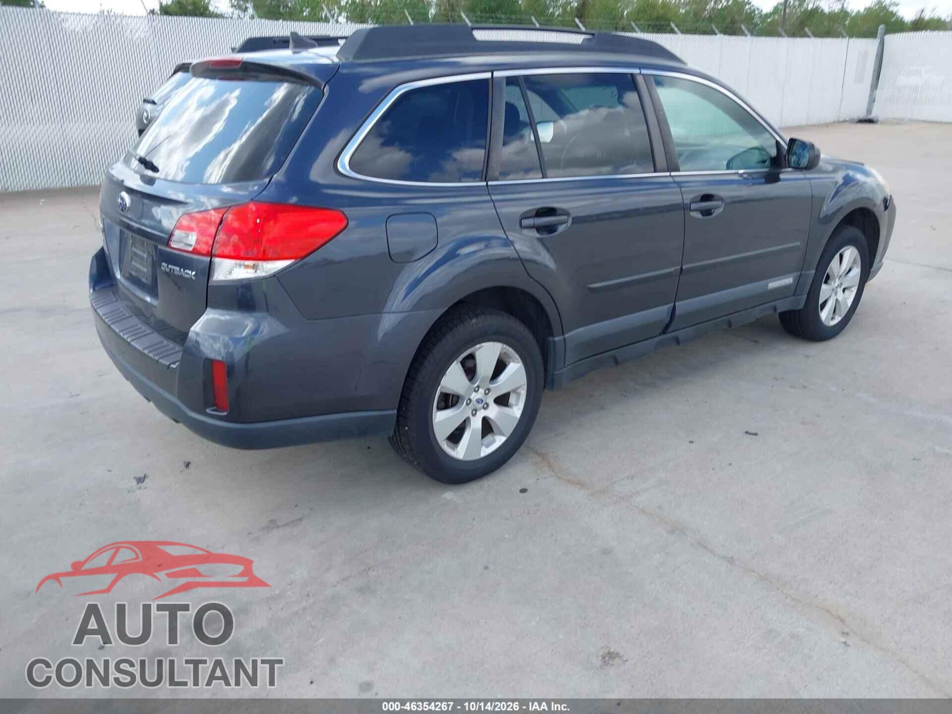 SUBARU OUTBACK 2012 - 4S4BRCKC3C3204409