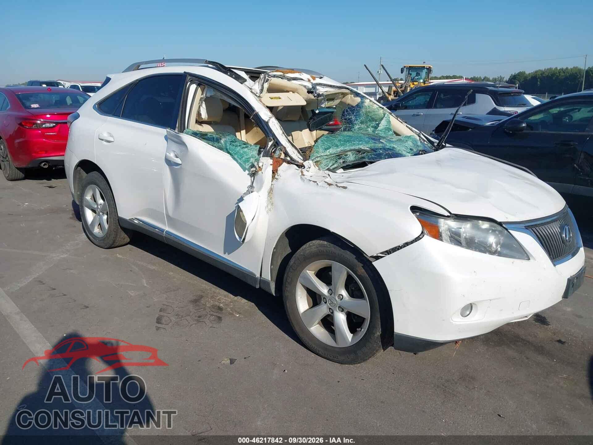 LEXUS RX 350 2011 - 2T2BK1BAXBC103414