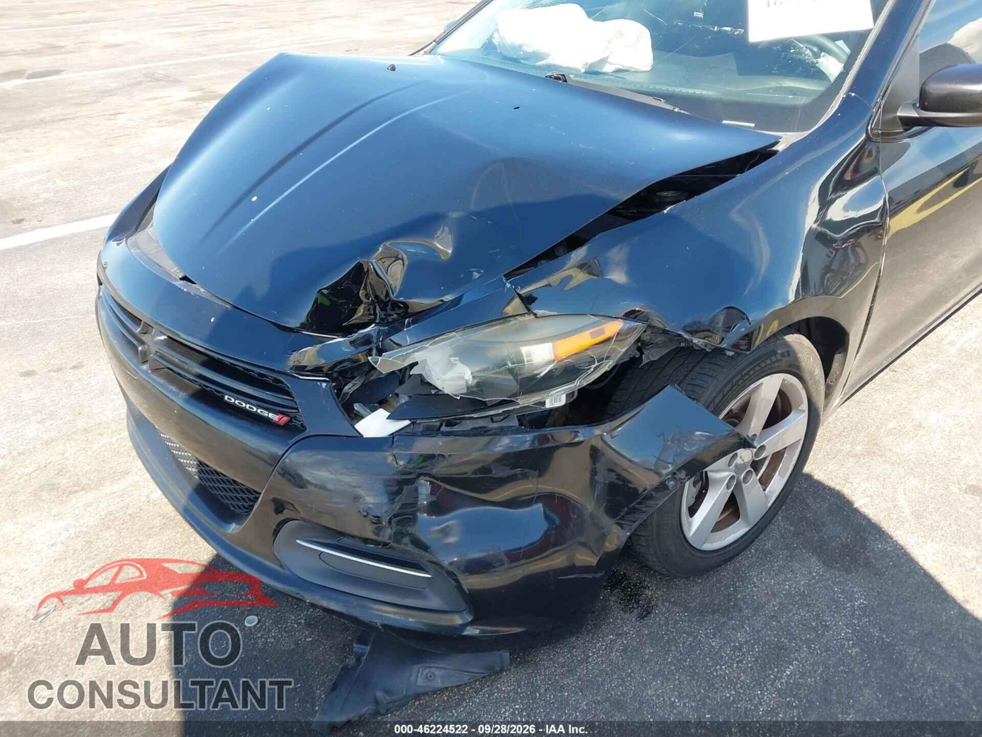 DODGE DART 2015 - 1C3CDFBB9FD221380