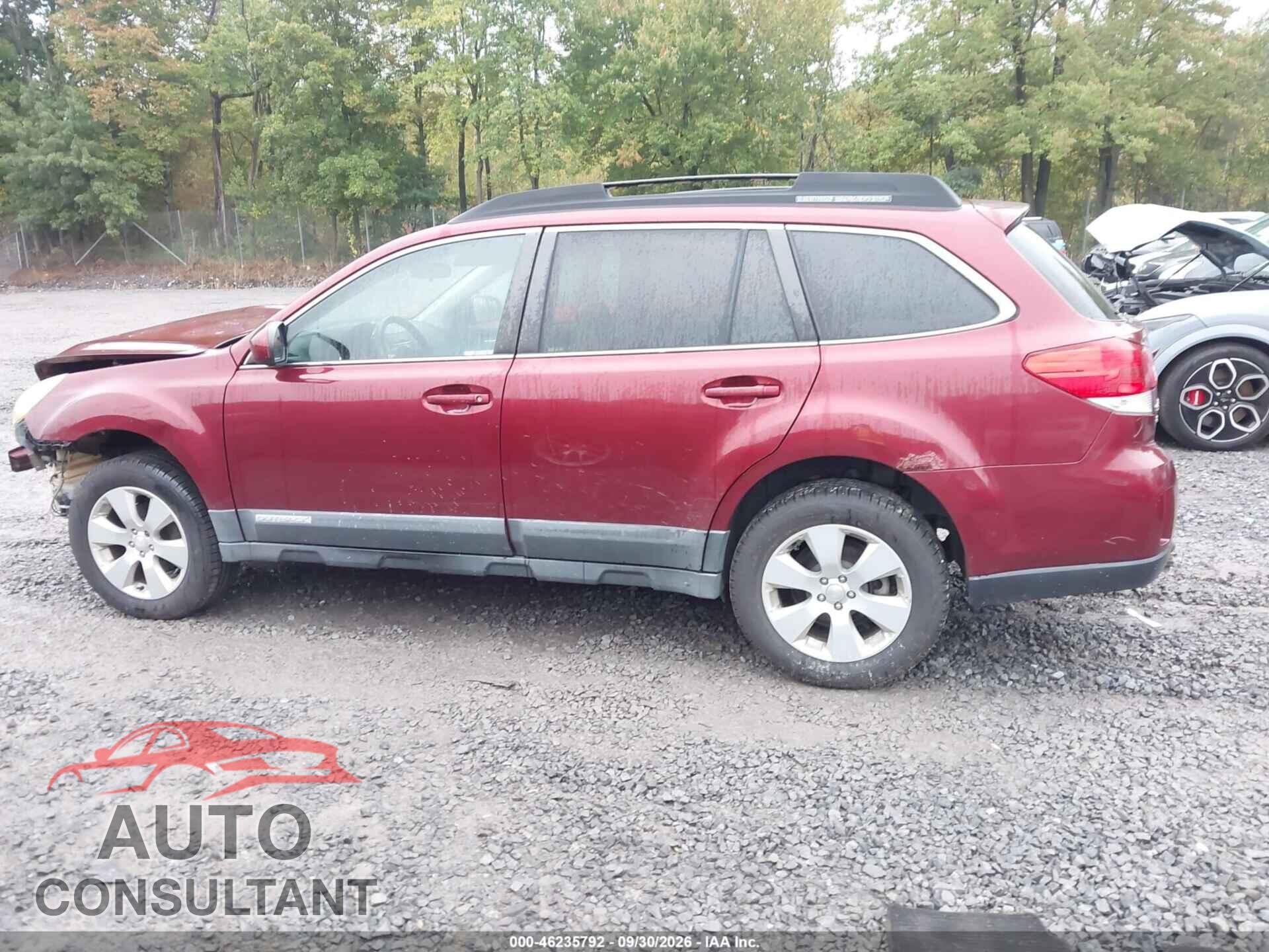 SUBARU OUTBACK 2011 - 4S4BRBCC4B3443748