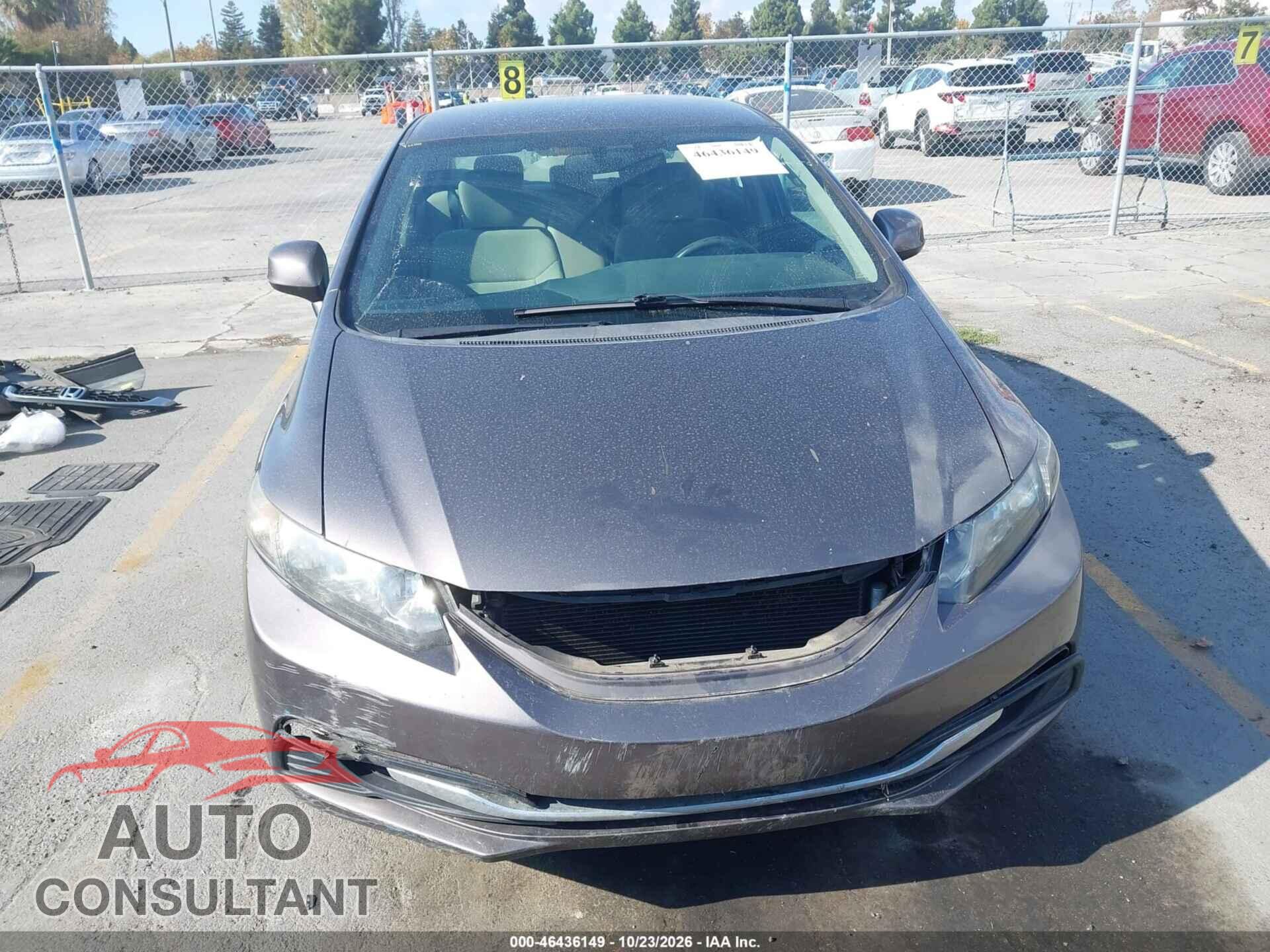 HONDA CIVIC 2013 - 19XFB2F54DE036175