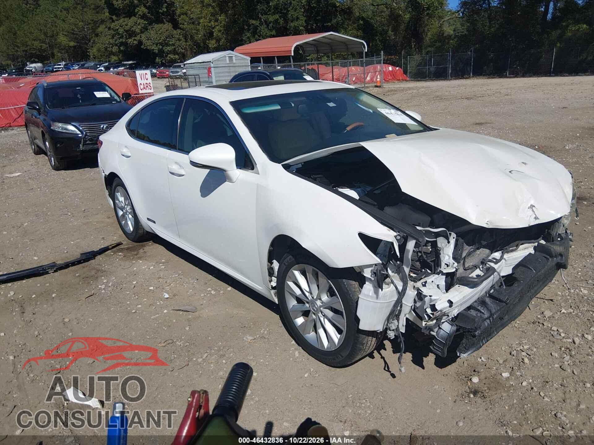 LEXUS ES 300H 2013 - JTHBW1GG5D2015215