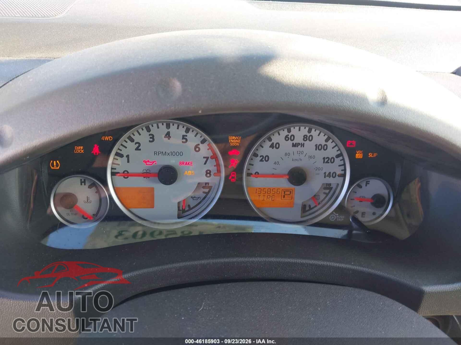 NISSAN FRONTIER 2011 - 1N6AD0EV2BC429085