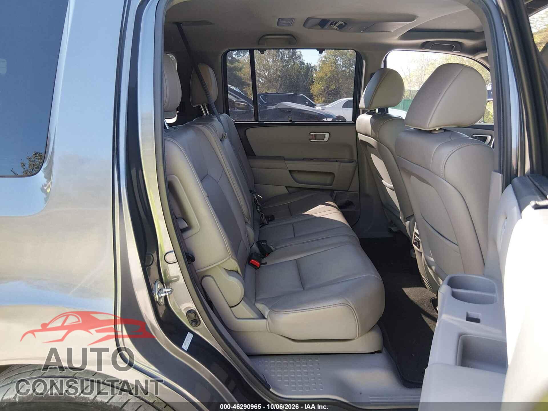 HONDA PILOT 2012 - 5FNYF3H90CB021829