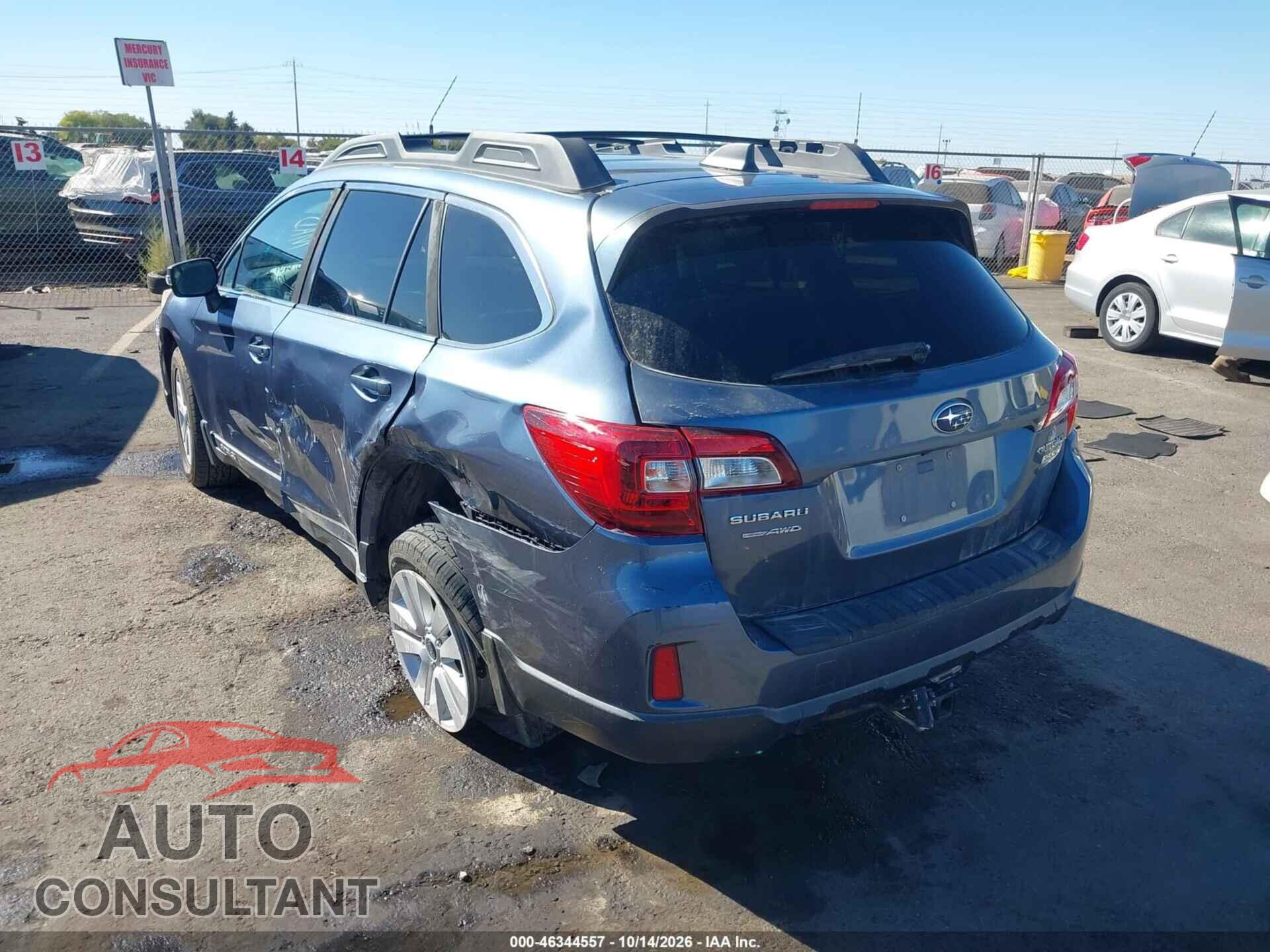 SUBARU OUTBACK 2017 - 4S4BSAFCXH3375071
