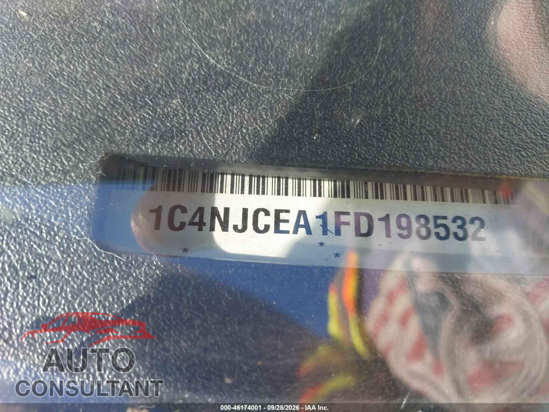 JEEP COMPASS 2015 - 1C4NJCEA1FD198532