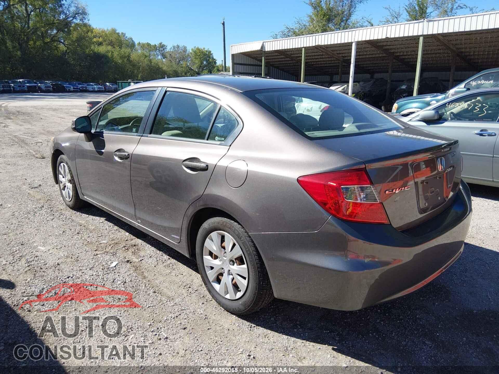 HONDA CIVIC 2012 - 19XFB2F55CE021179
