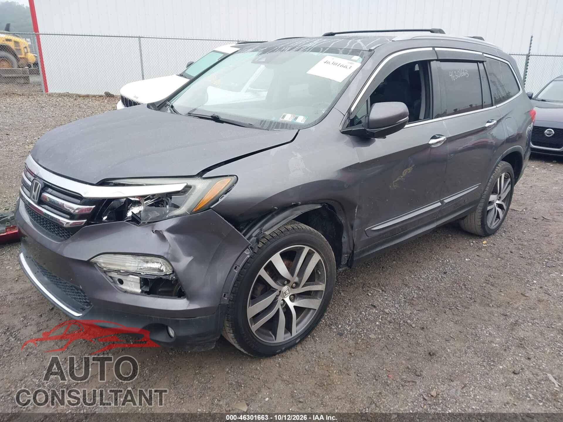 HONDA PILOT 2016 - 5FNYF6H08GB062279