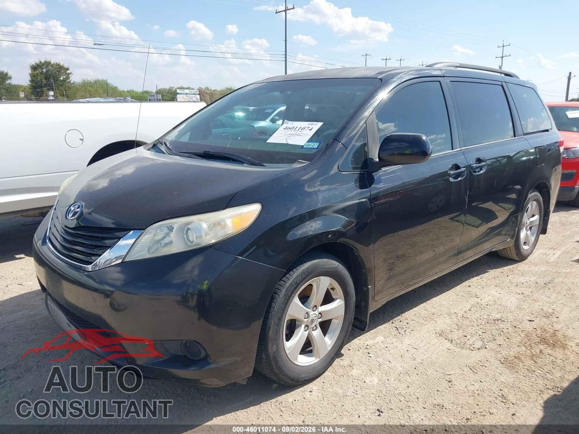 TOYOTA SIENNA 2012 - 5TDKK3DC7CS262575