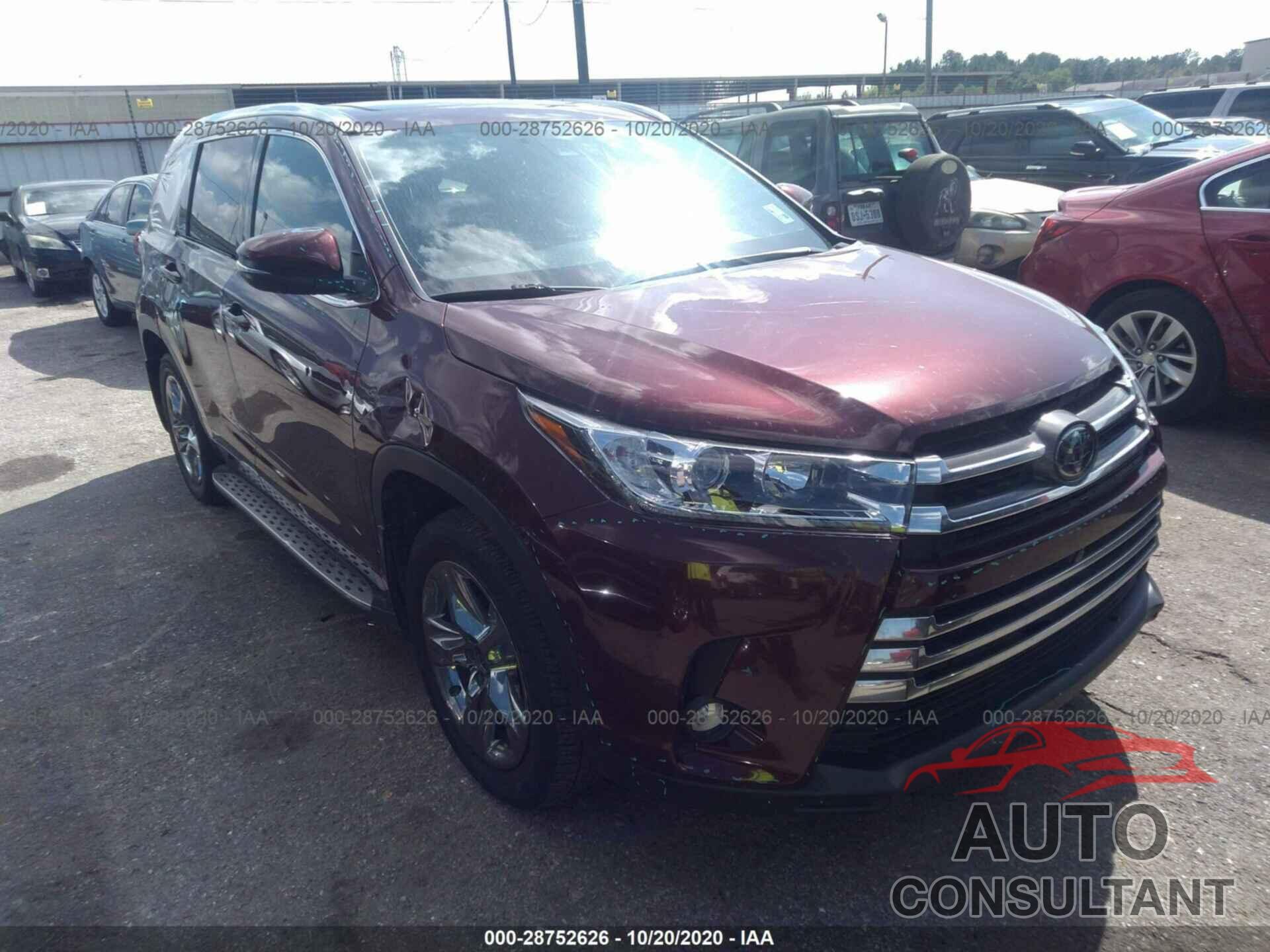 TOYOTA HIGHLANDER 2019 - 5TDYZRFH3KS292902