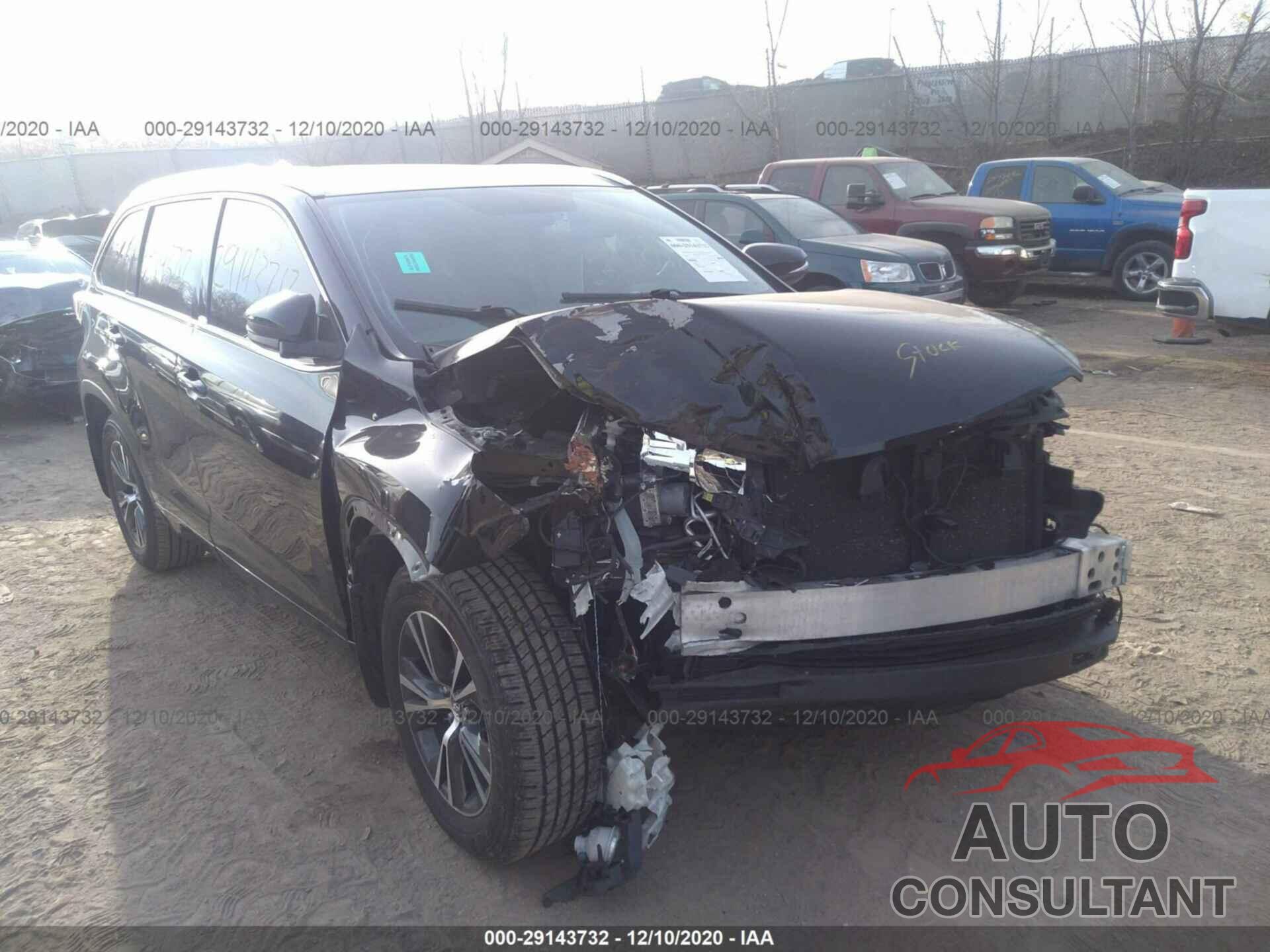 TOYOTA HIGHLANDER 2016 - 5TDJKRFH9GS236427