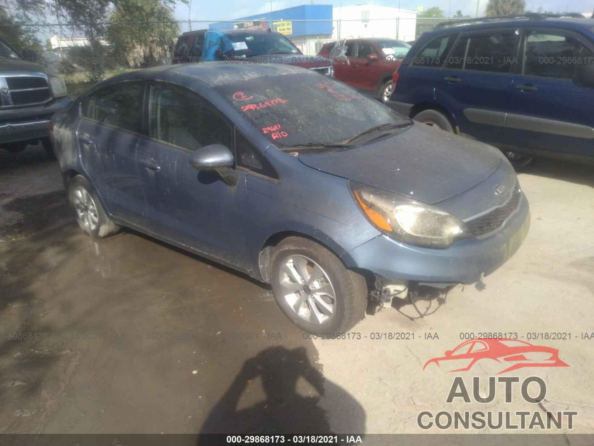 KIA RIO 2016 - KNADN4A33G6599130