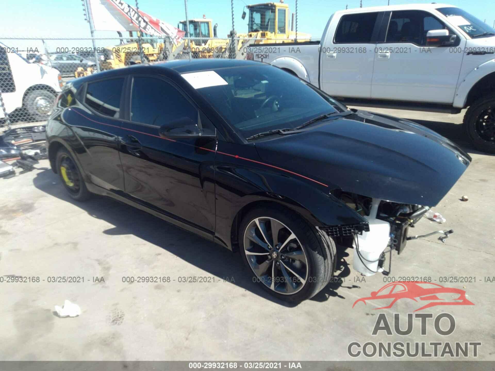 HYUNDAI VELOSTER 2019 - KMHTG6AF3KU013802