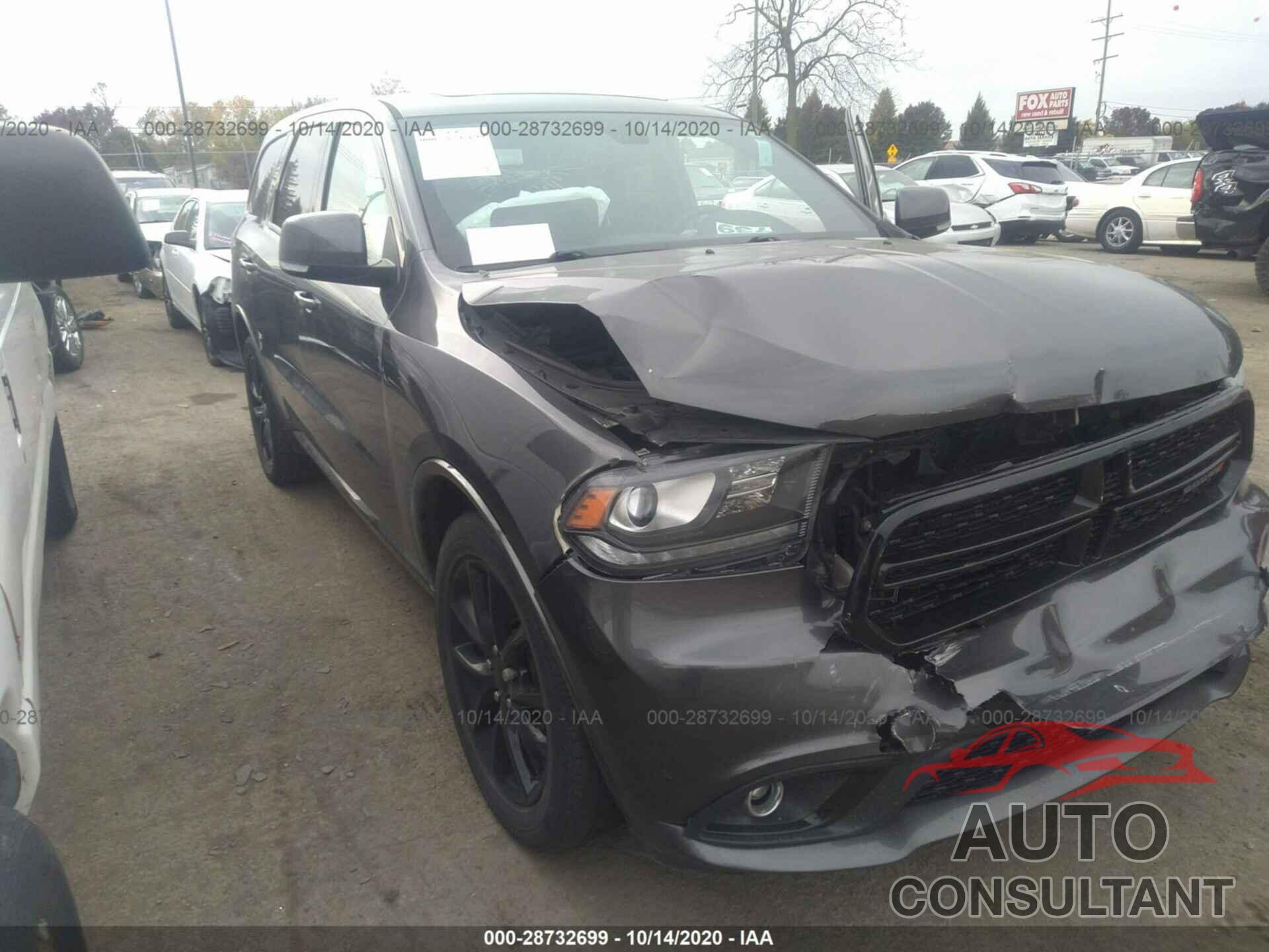 DODGE DURANGO 2017 - 1C4SDJCT0HC860807