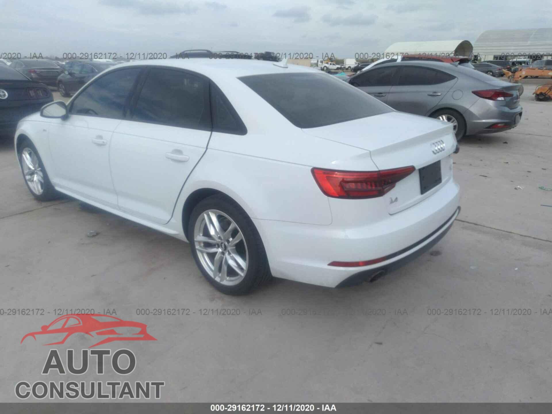 AUDI A4 2017 - WAUKMAF45HN057819