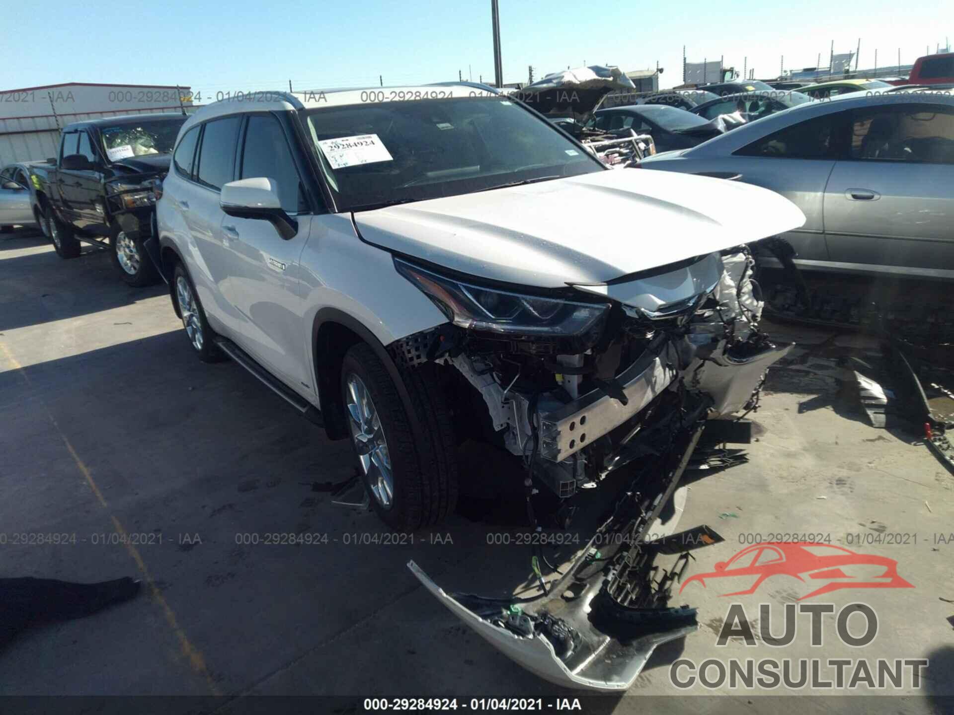TOYOTA HIGHLANDER 2020 - 5TDXBRCH9LS002569