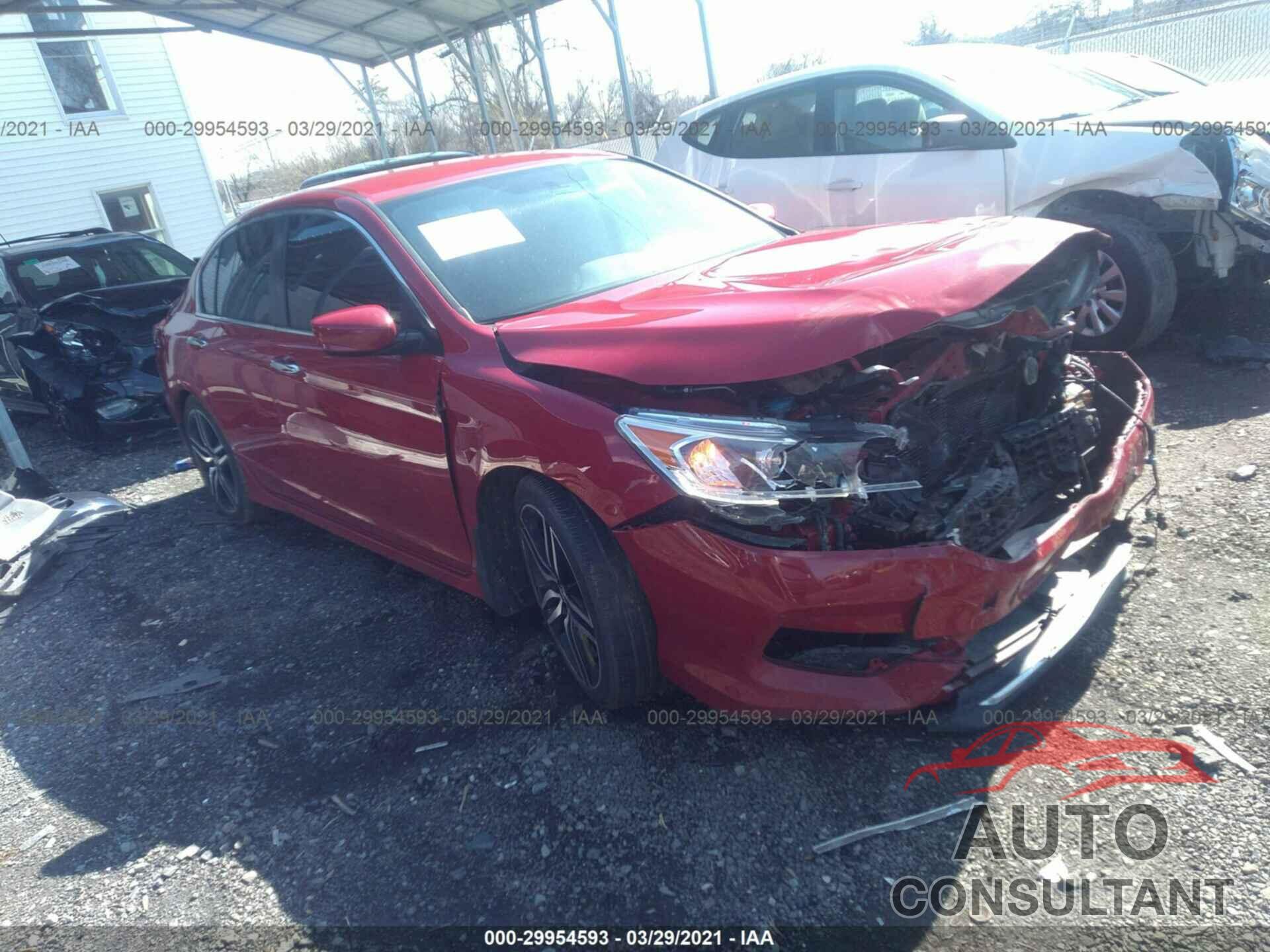 HONDA ACCORD SEDAN 2016 - 1HGCR2F51GA201879