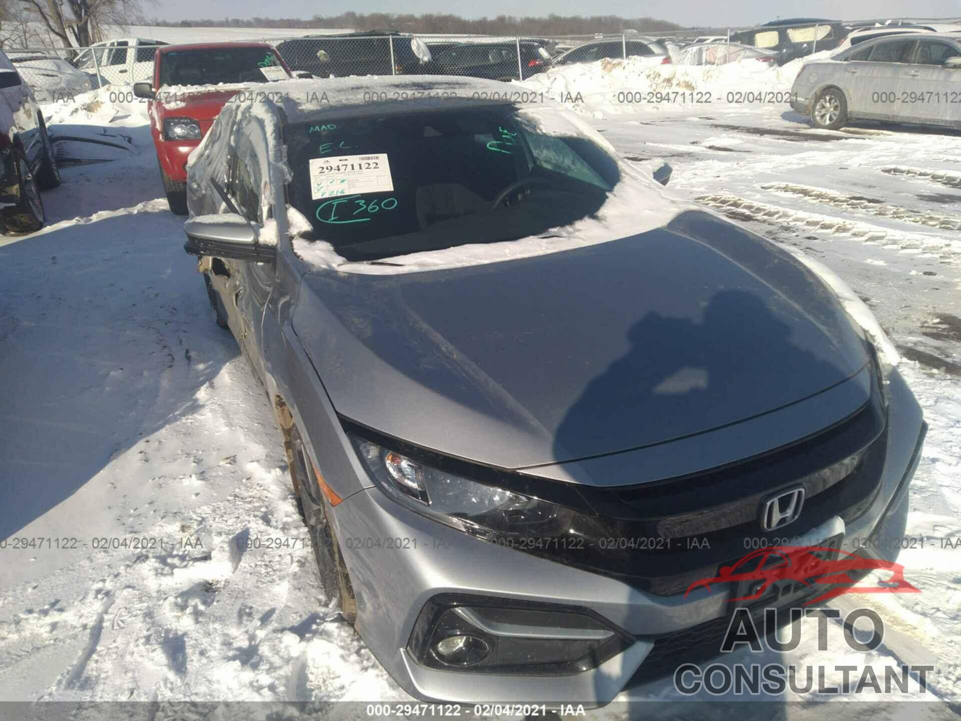 HONDA CIVIC HATCHBACK 2020 - SHHFK7H68LU211232