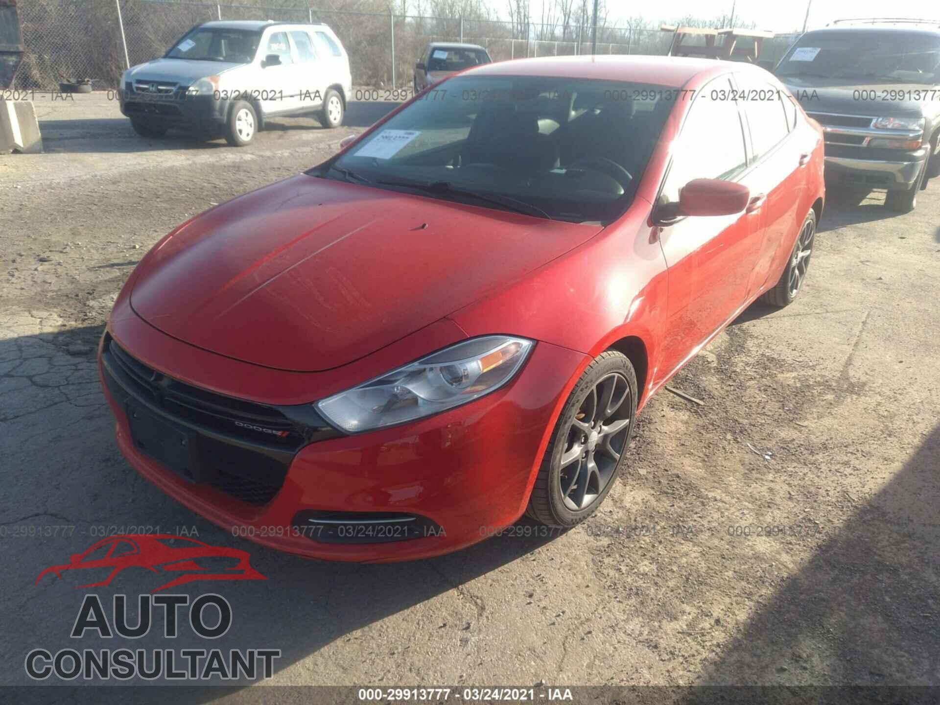 DODGE DART 2016 - 1C3CDFAAXGD736687