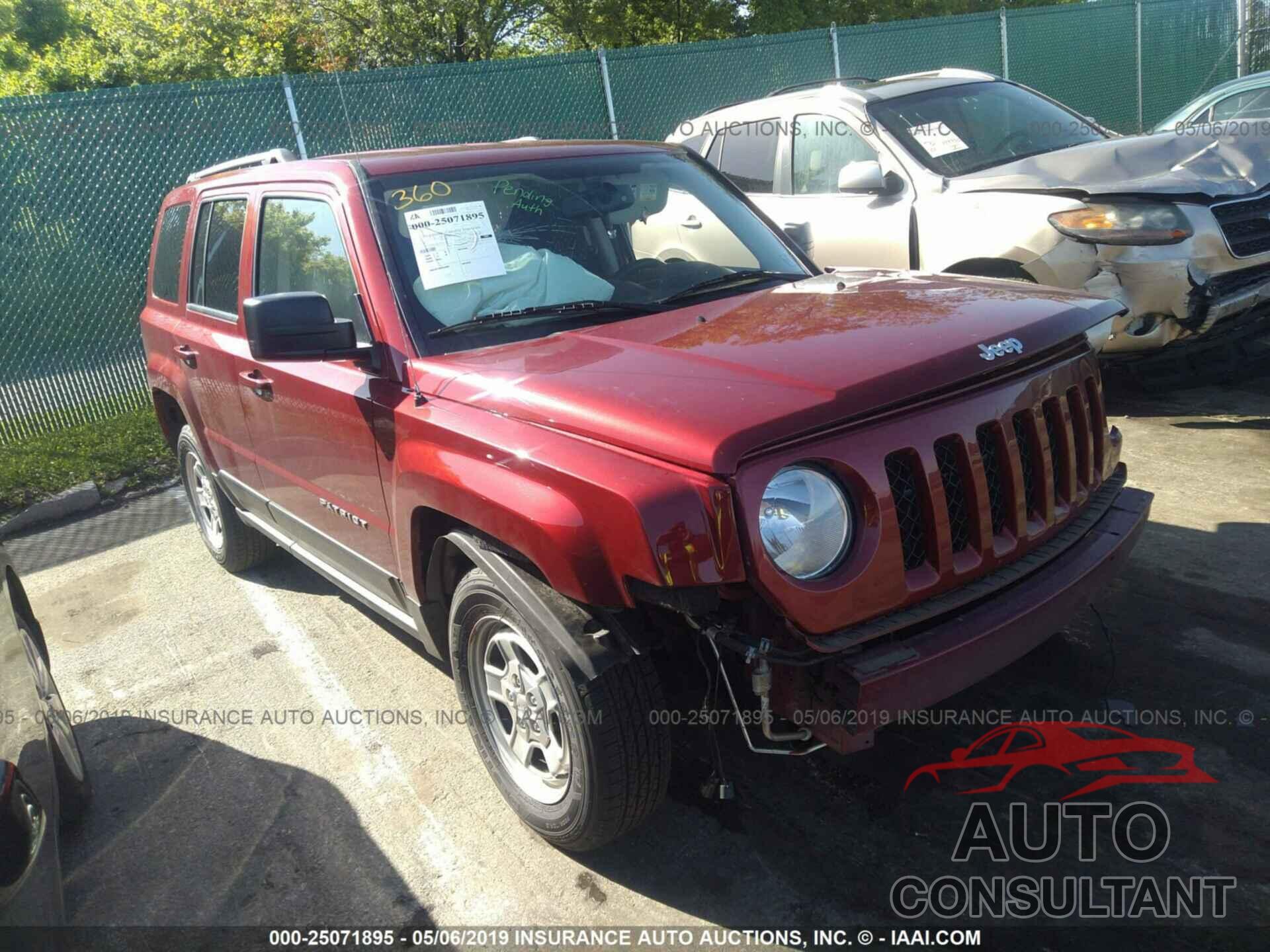 JEEP PATRIOT 2016 - 1C4NJRBB8GD614190