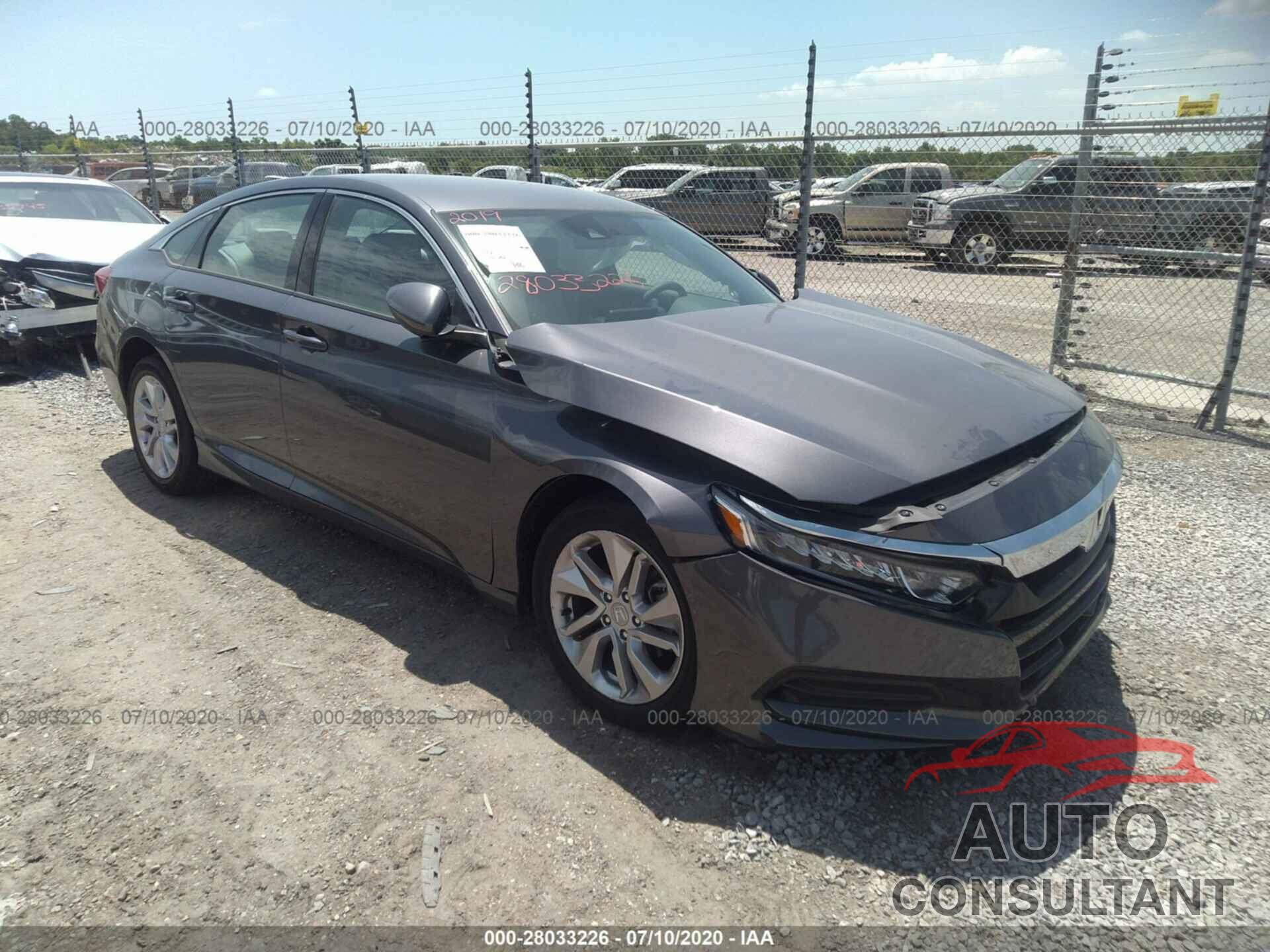 HONDA ACCORD SEDAN 2019 - 1HGCV1F17KA122728