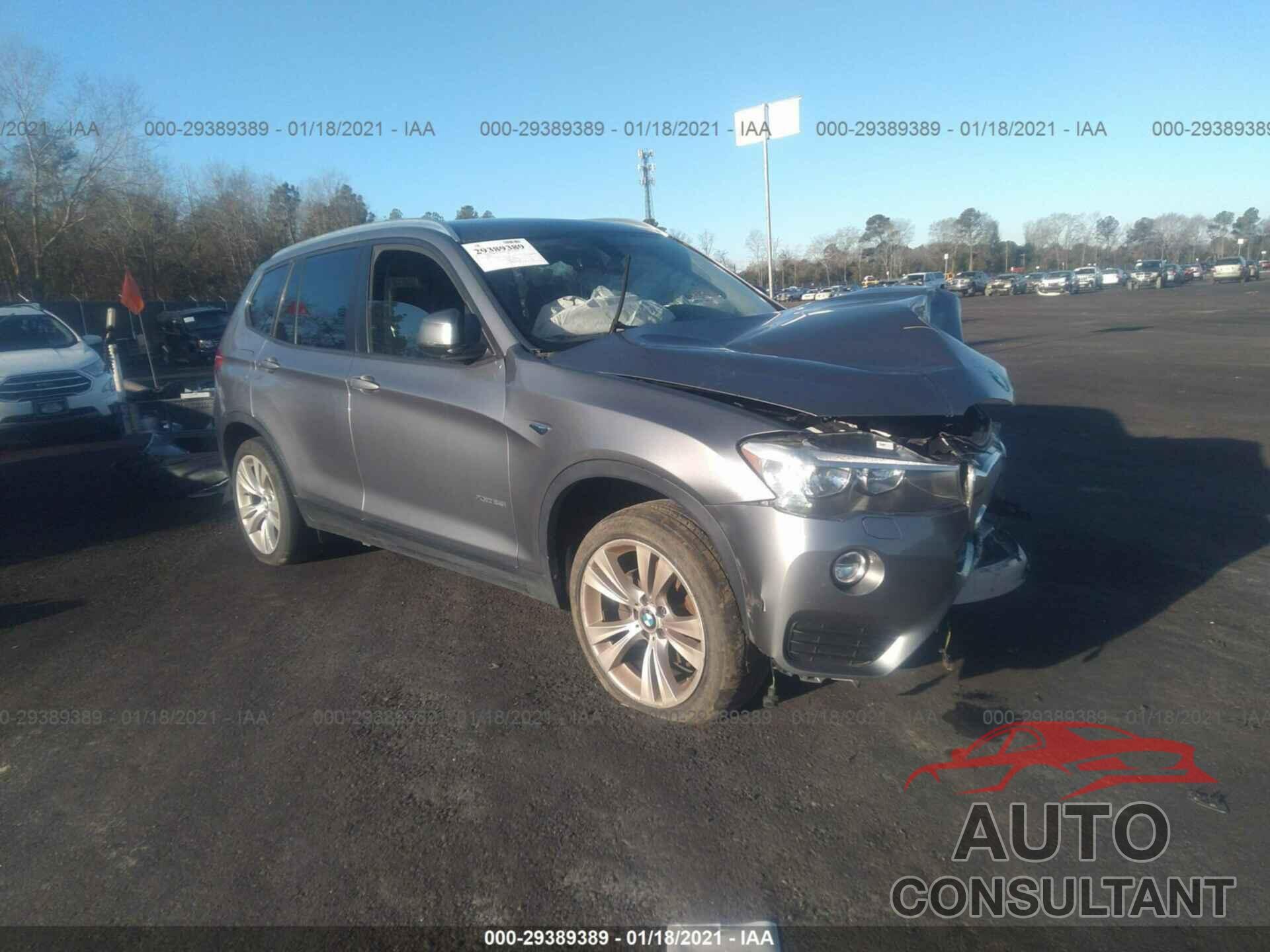BMW X3 2016 - 5UXWX9C59G0D67296