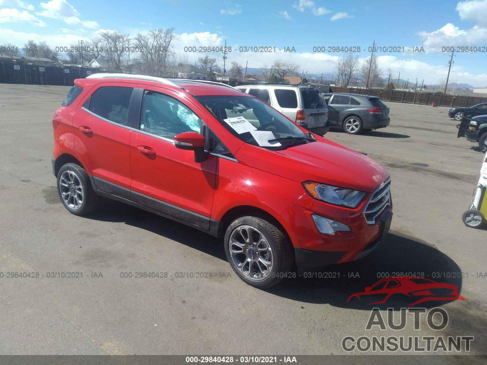 FORD ECOSPORT 2020 - MAJ6S3KL6LC367667