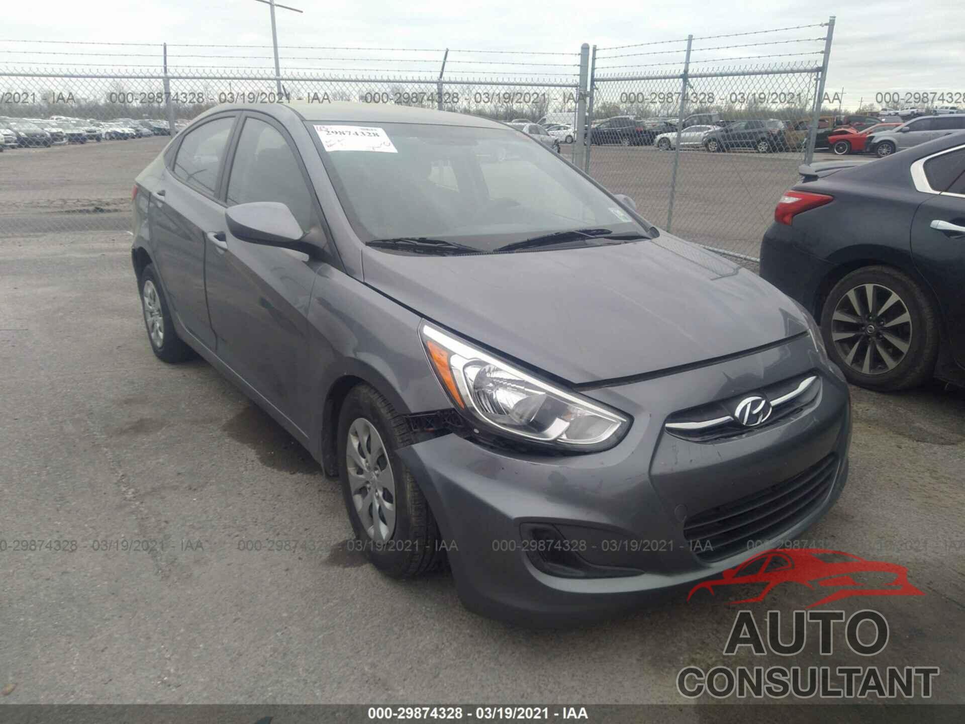 HYUNDAI ACCENT 2017 - KMHCT4AE9HU224552