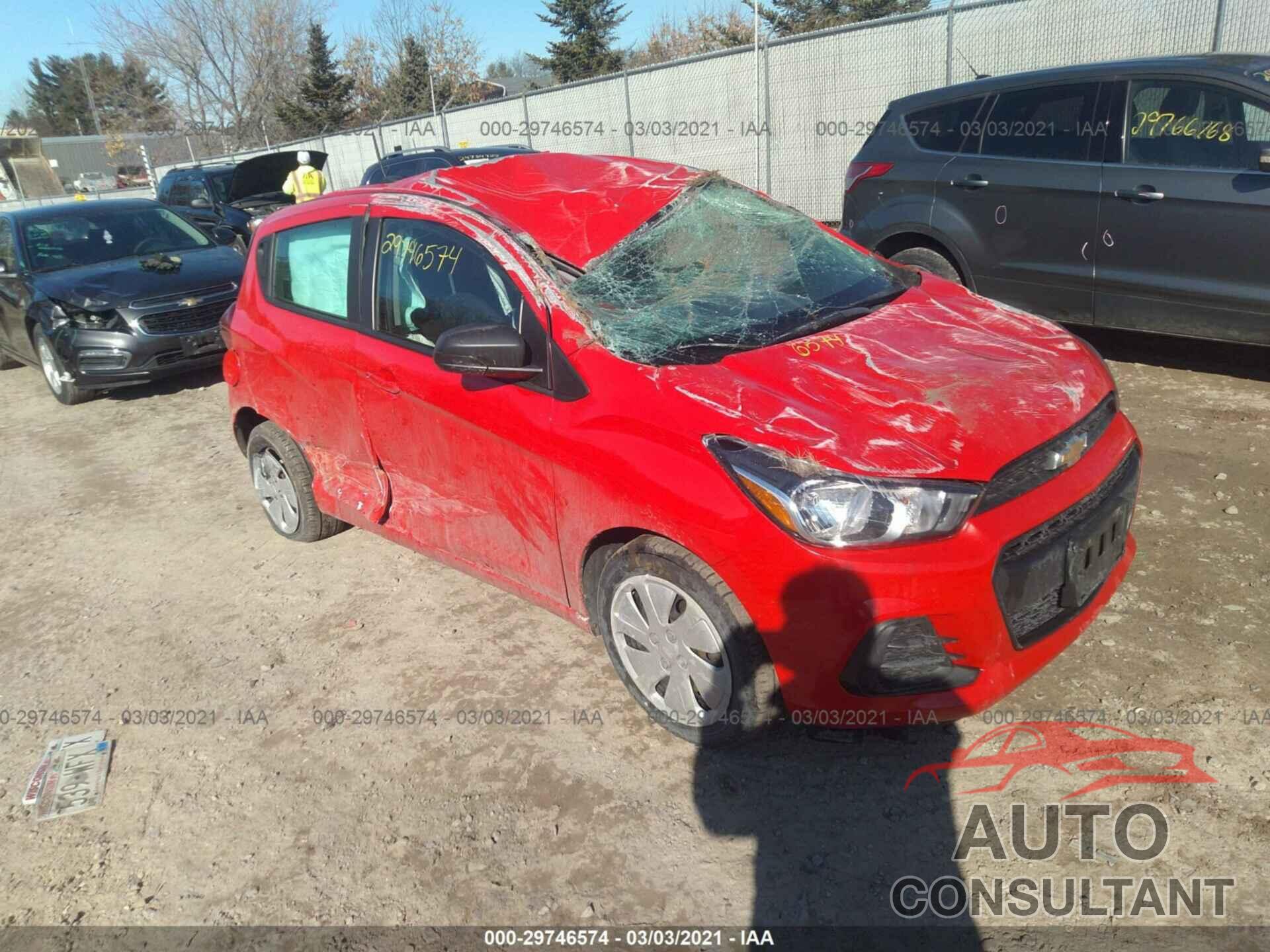 CHEVROLET SPARK 2016 - KL8CB6SA2GC595046