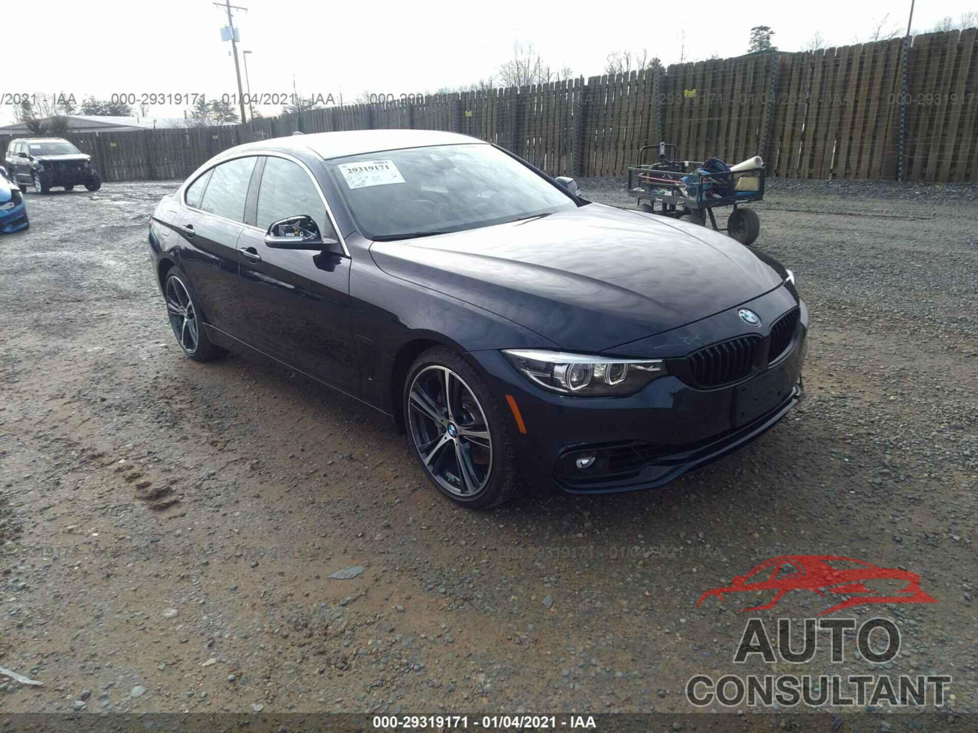 BMW 4 SERIES 2020 - WBA4J7C01LBV99595