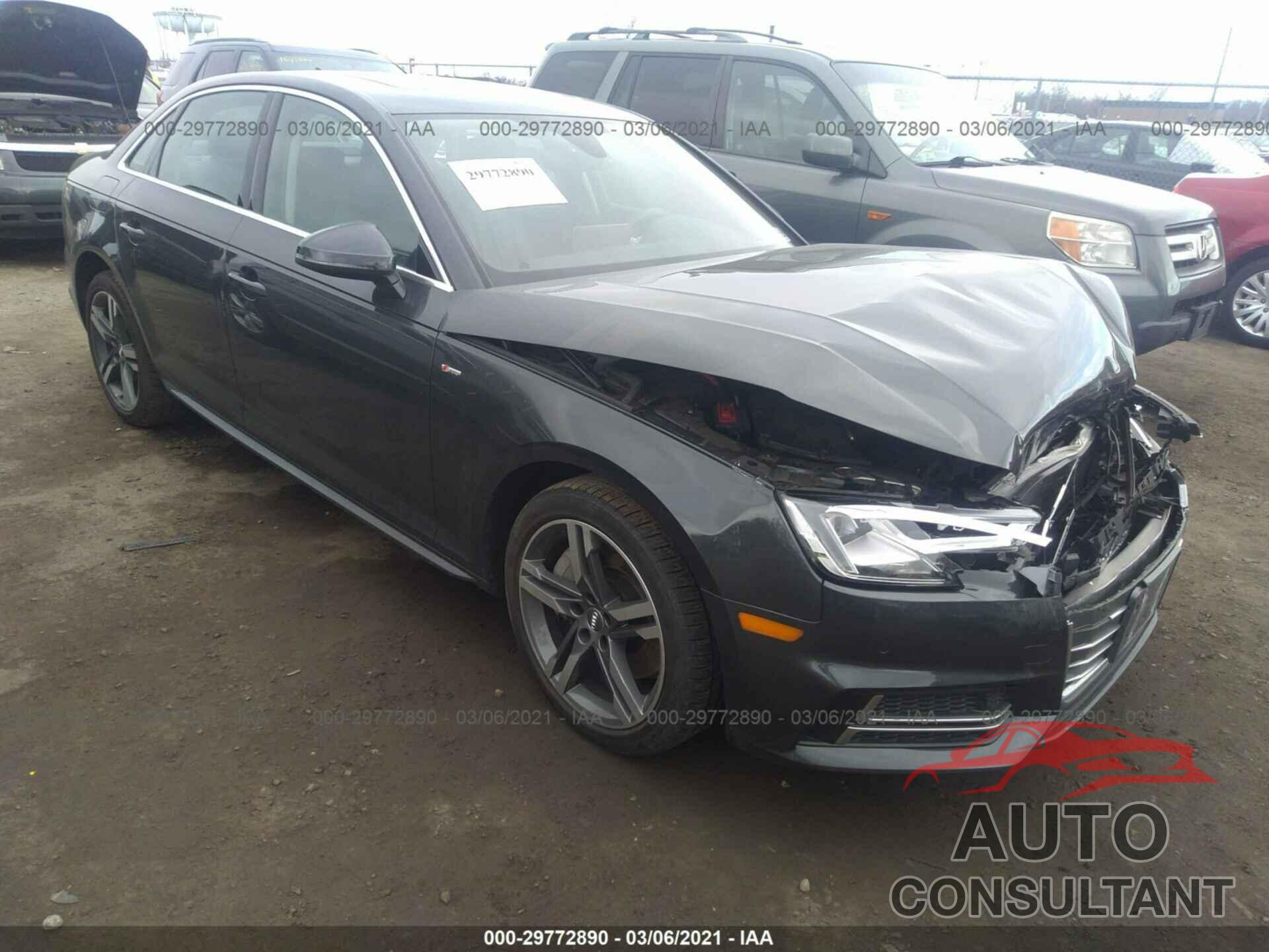 AUDI A4 2018 - WAUENAF41JA098794