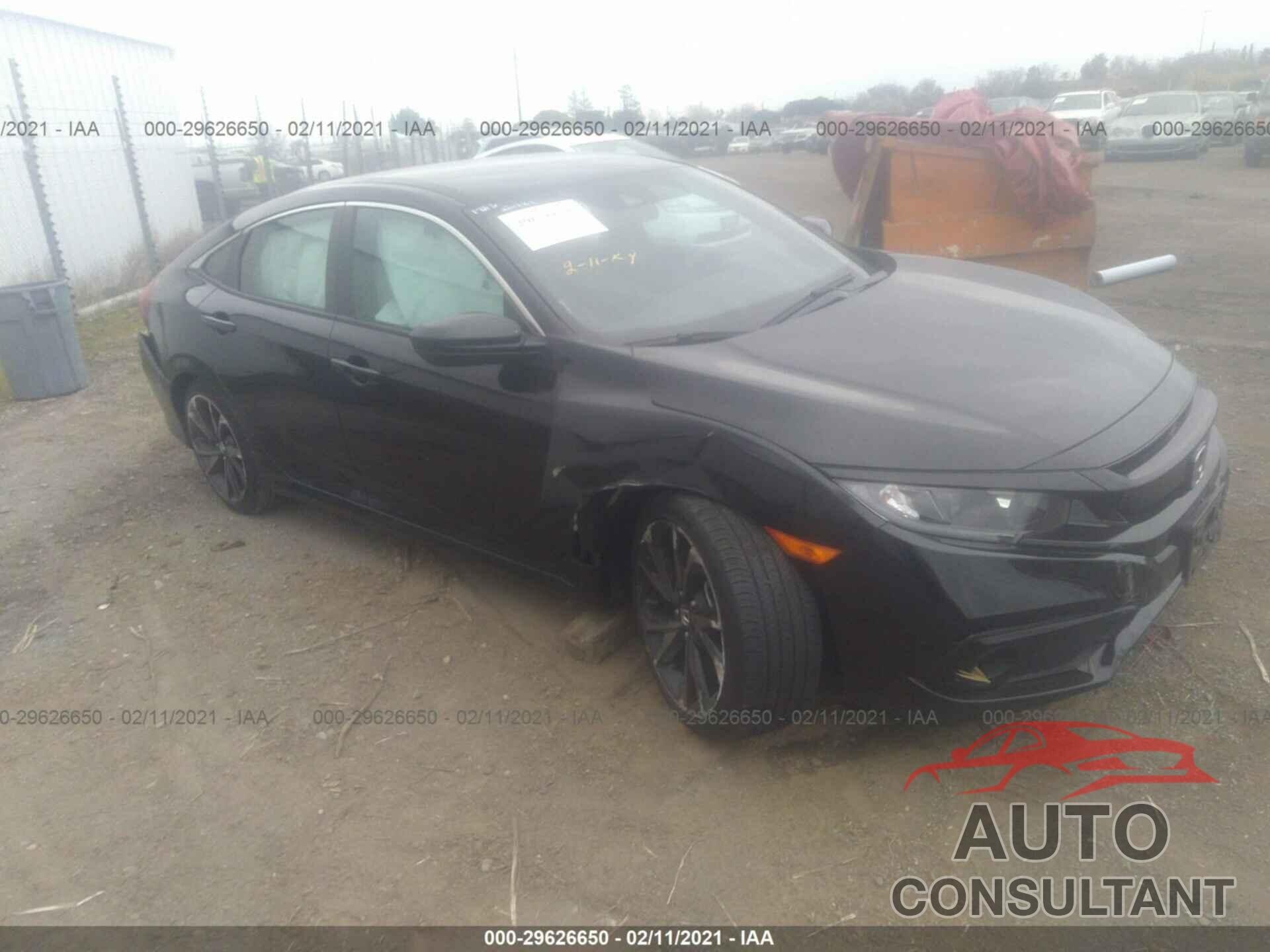 HONDA CIVIC SEDAN 2019 - 2HGFC2F80KH546372