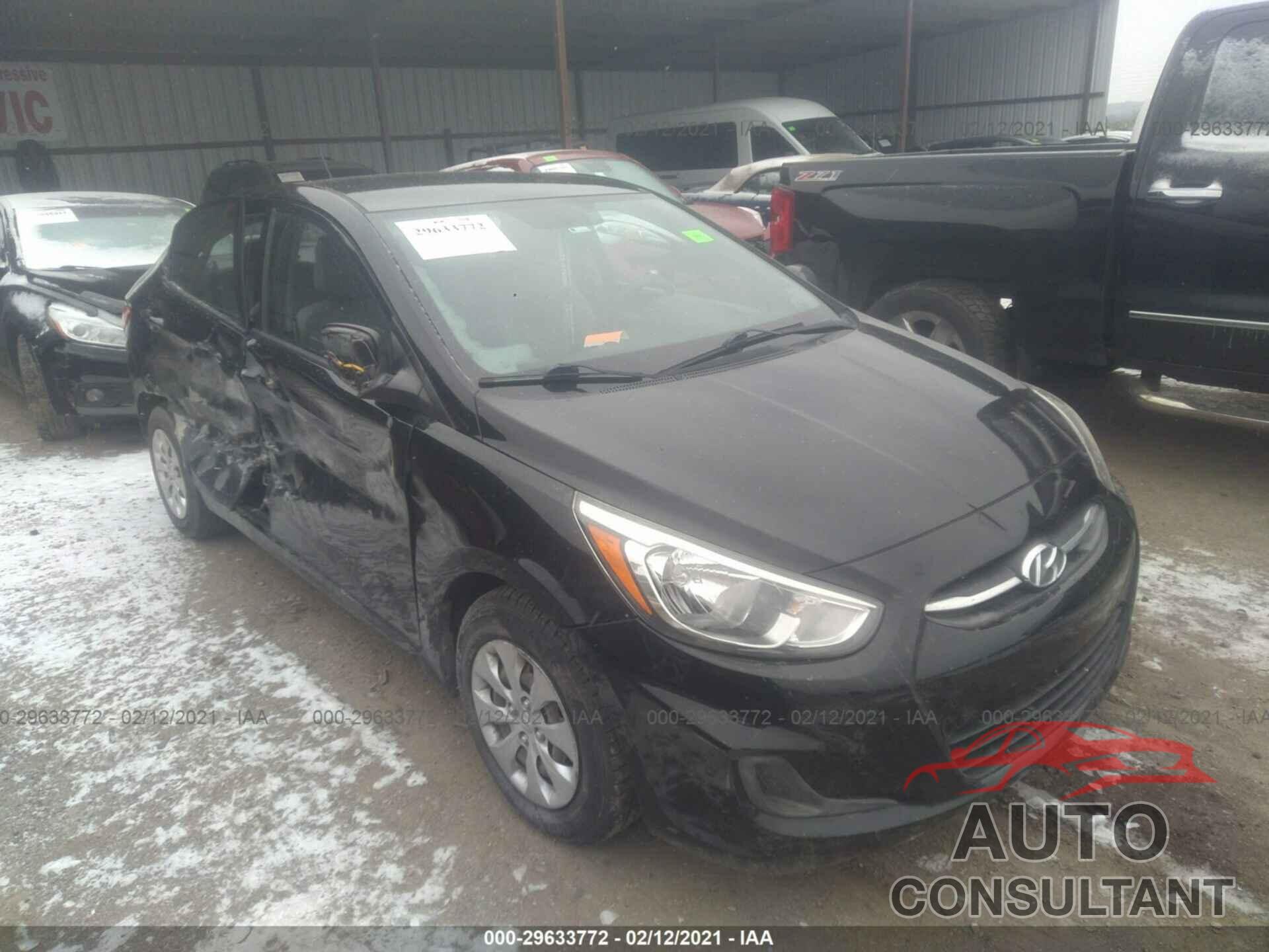 HYUNDAI ACCENT 2016 - KMHCT4AEXGU014346