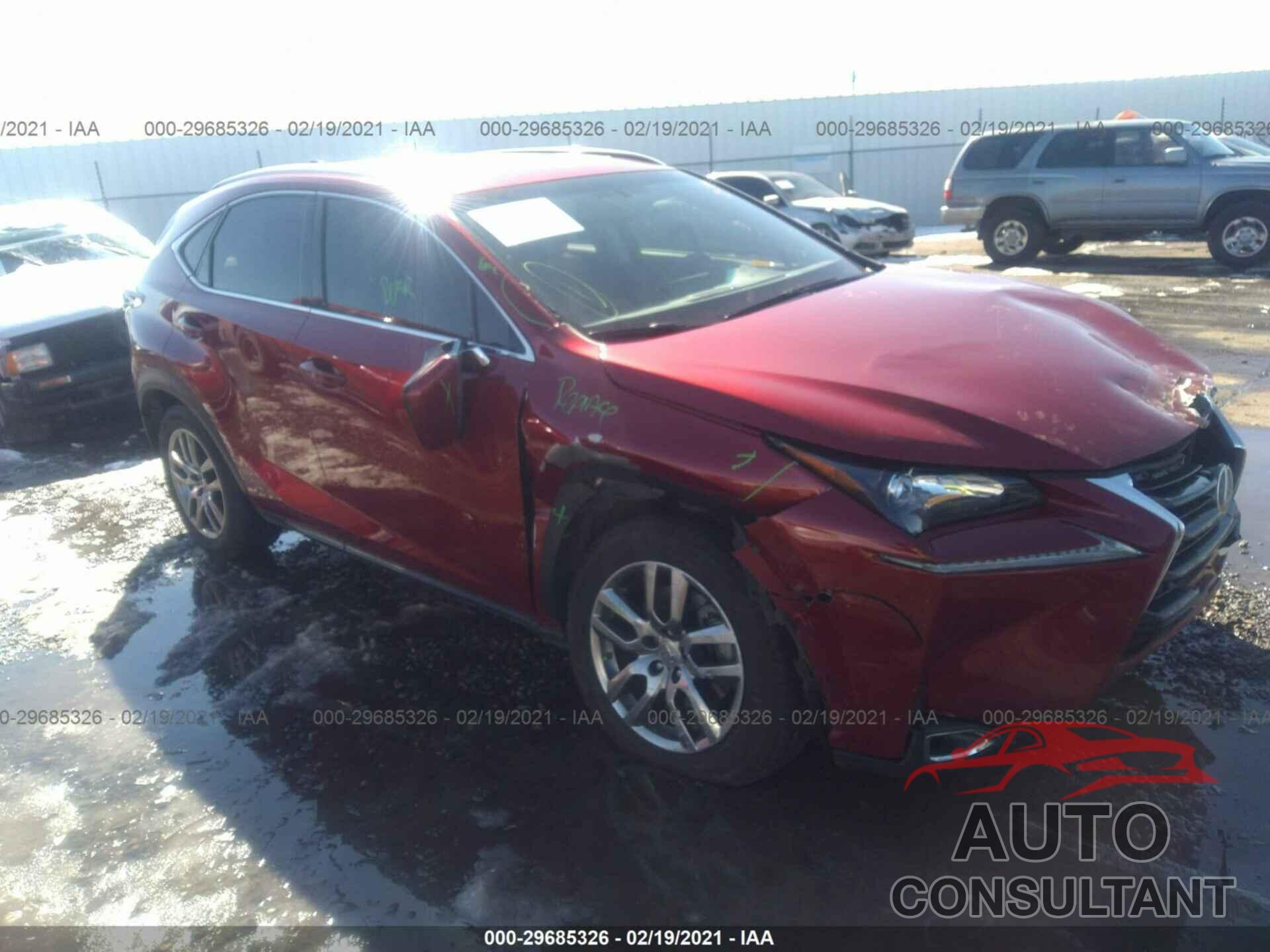 LEXUS NX 200T 2016 - JTJBARBZ1G2091801