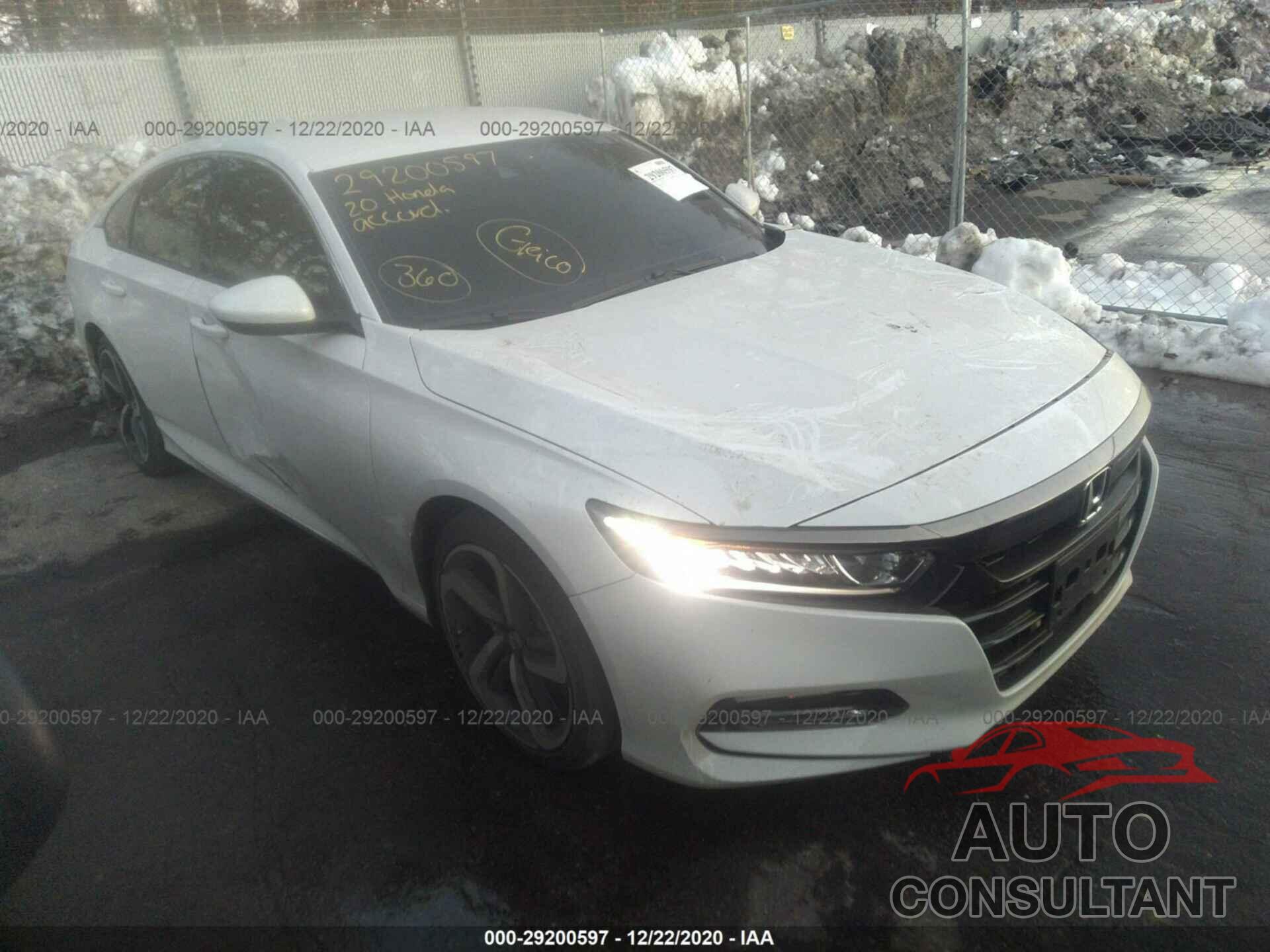 HONDA ACCORD SEDAN 2020 - 1HGCV1F3XLA117333