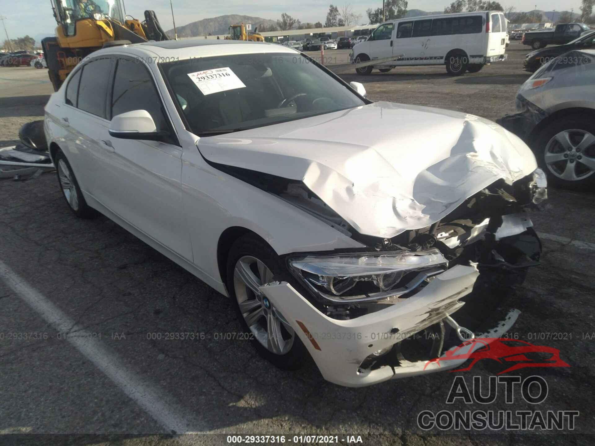 BMW 3 SERIES 2017 - WBA8B9G5XHNU50835