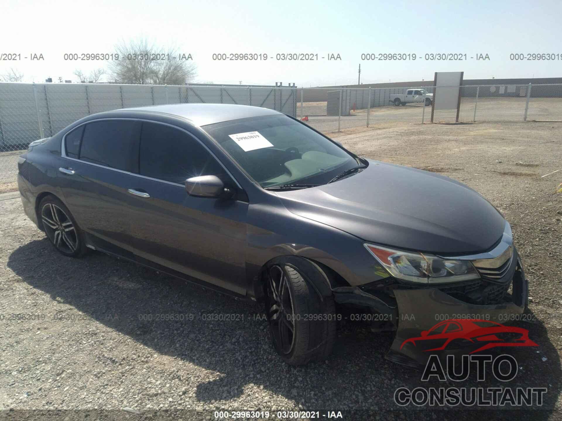 HONDA ACCORD SEDAN 2016 - 1HGCR2F52GA206363