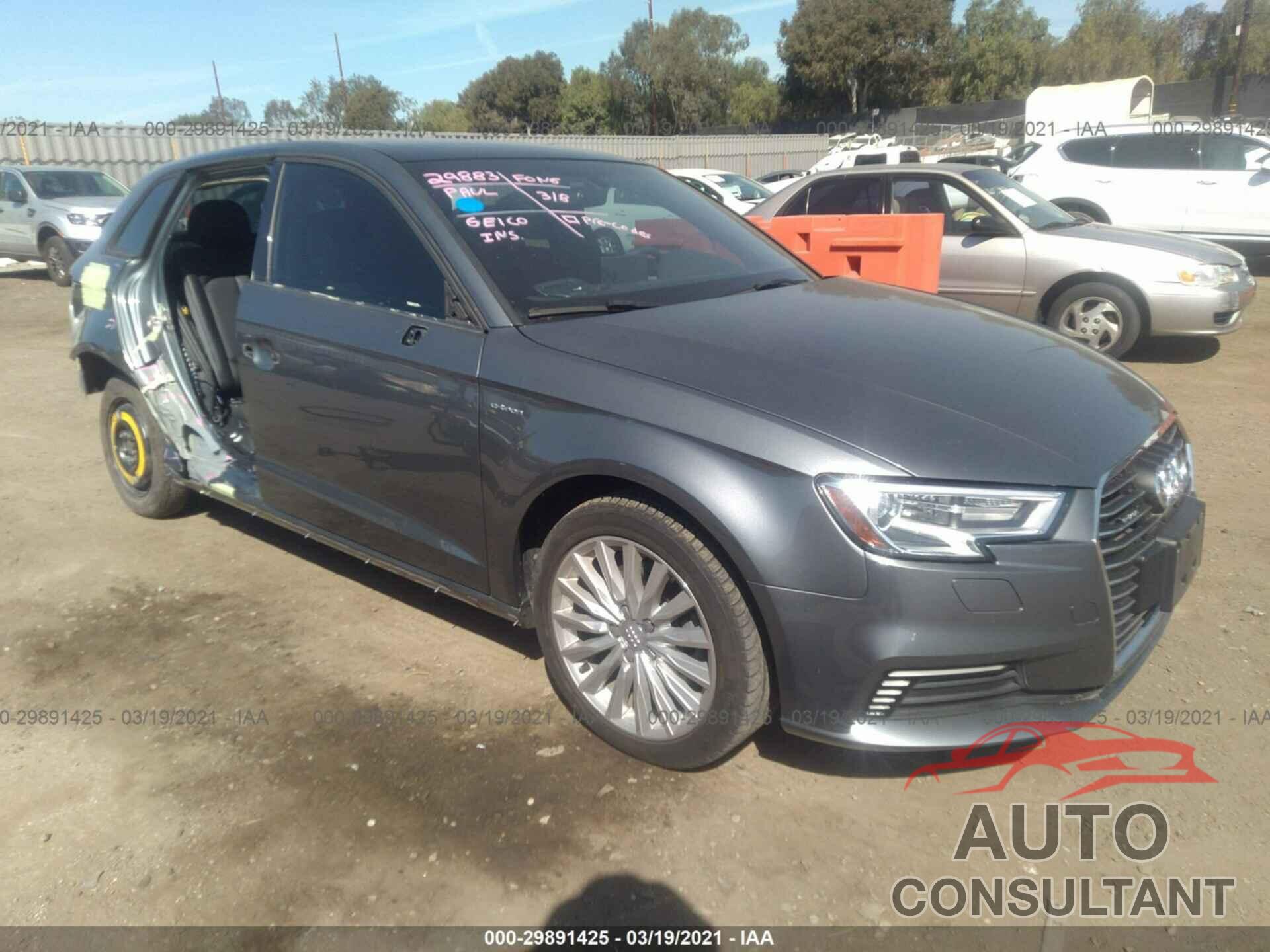 AUDI A3 SPORTBACK E-TRON 2017 - WAUUPBFF0HA042174