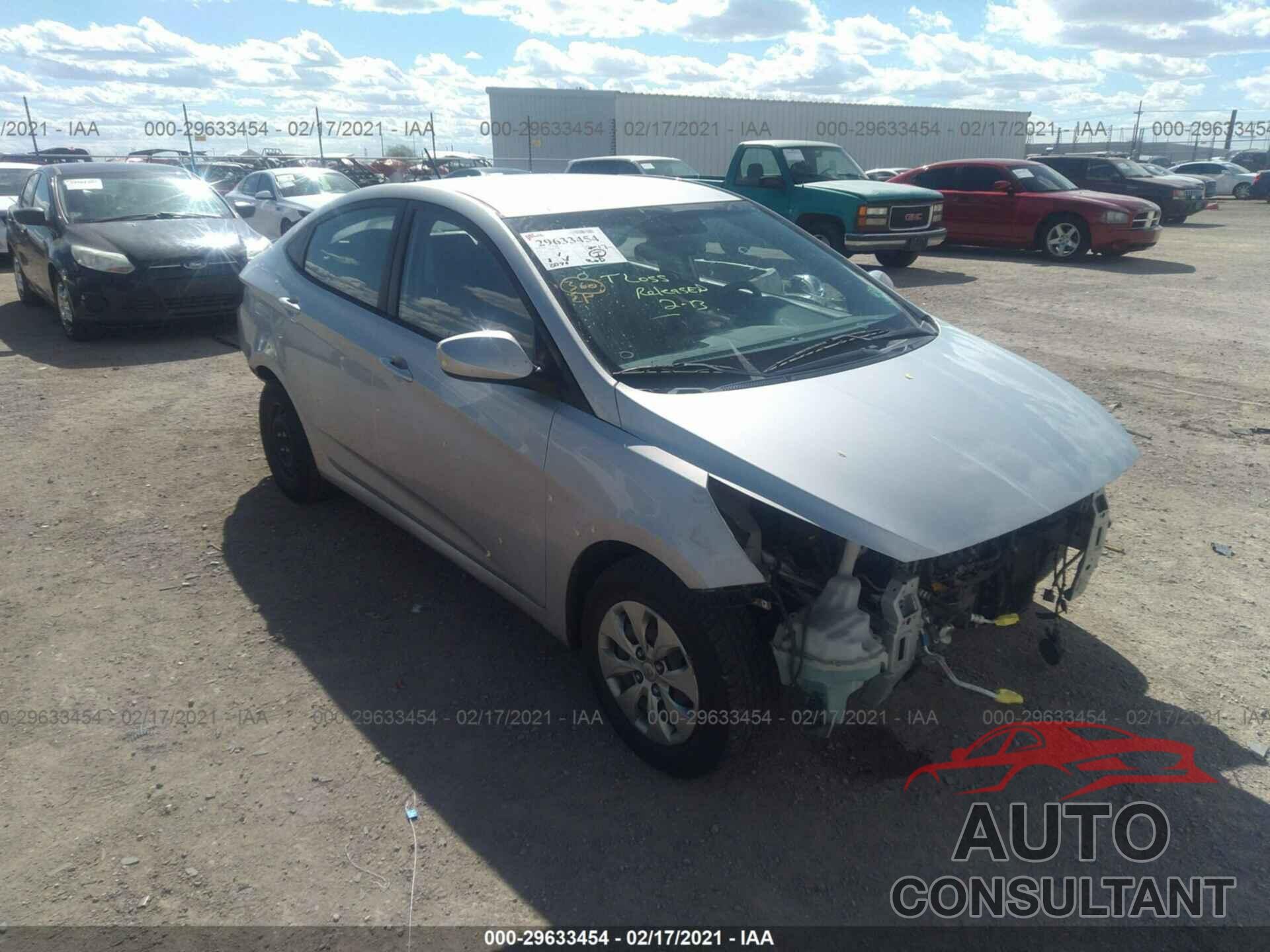 HYUNDAI ACCENT 2016 - KMHCT4AE4GU058200
