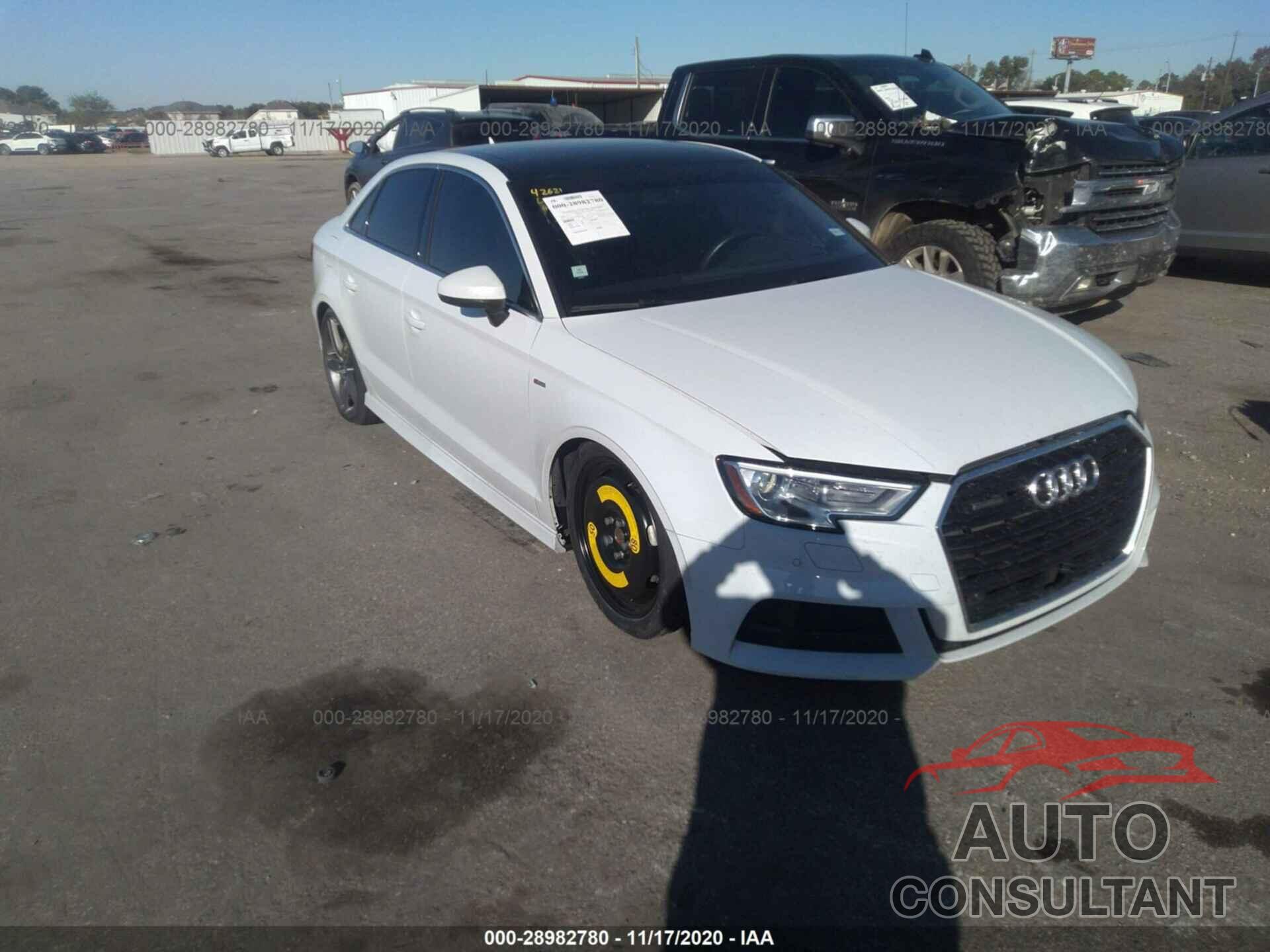 AUDI A3 SEDAN 2017 - WAUJ8GFFXH1027470