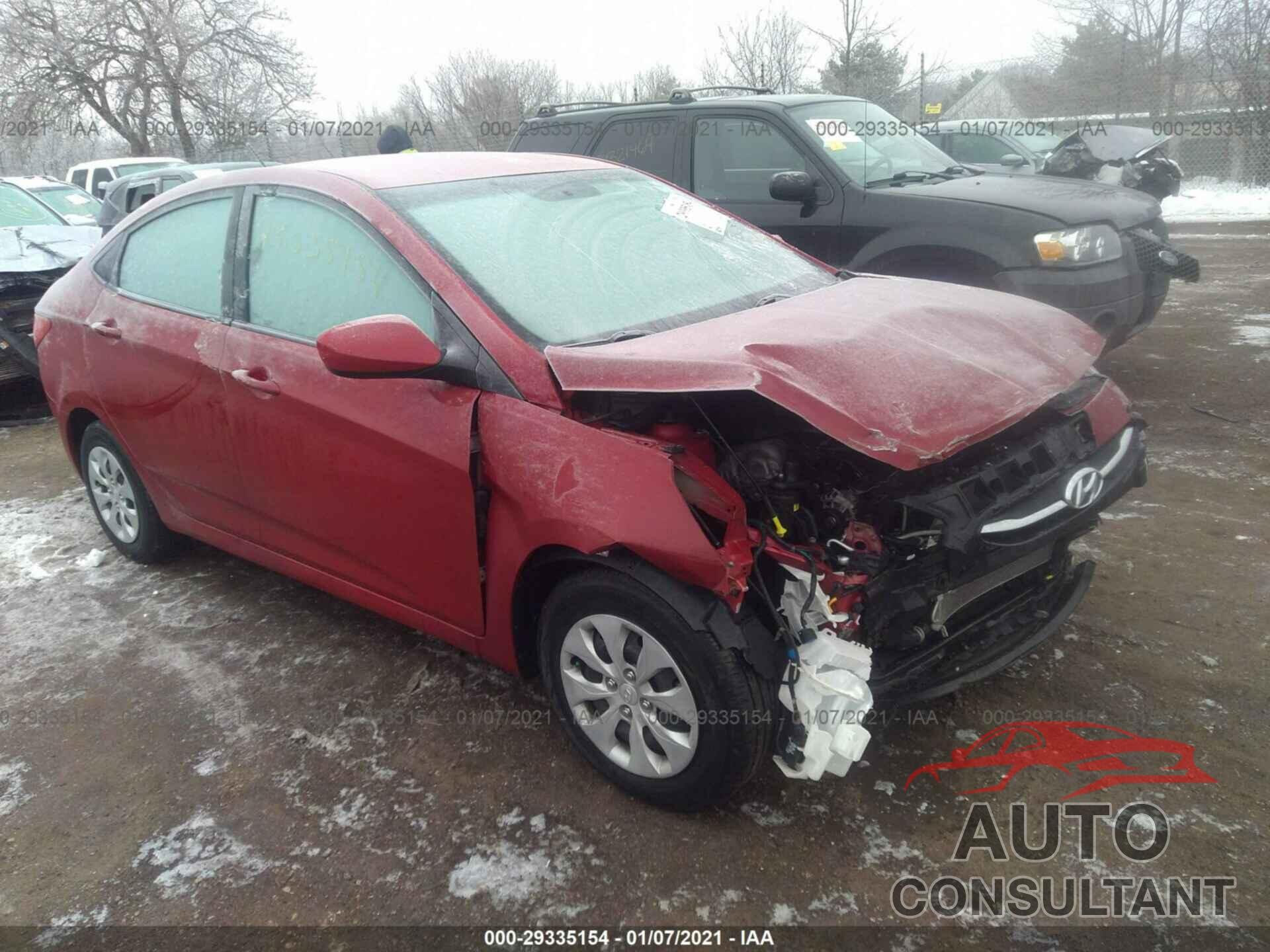 HYUNDAI ACCENT 2016 - KMHCT4AE6GU154703