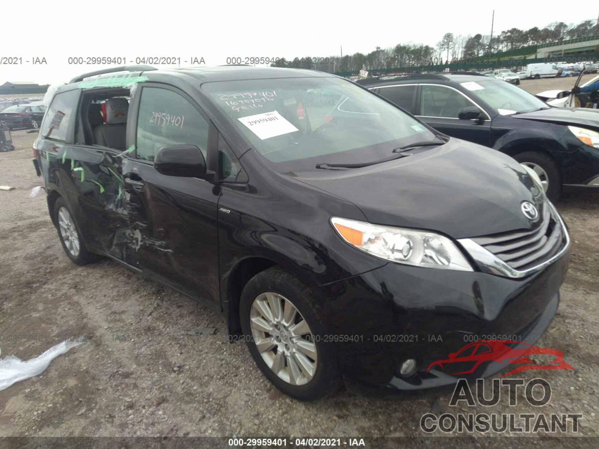 TOYOTA SIENNA 2016 - 5TDDK3DC9GS137057