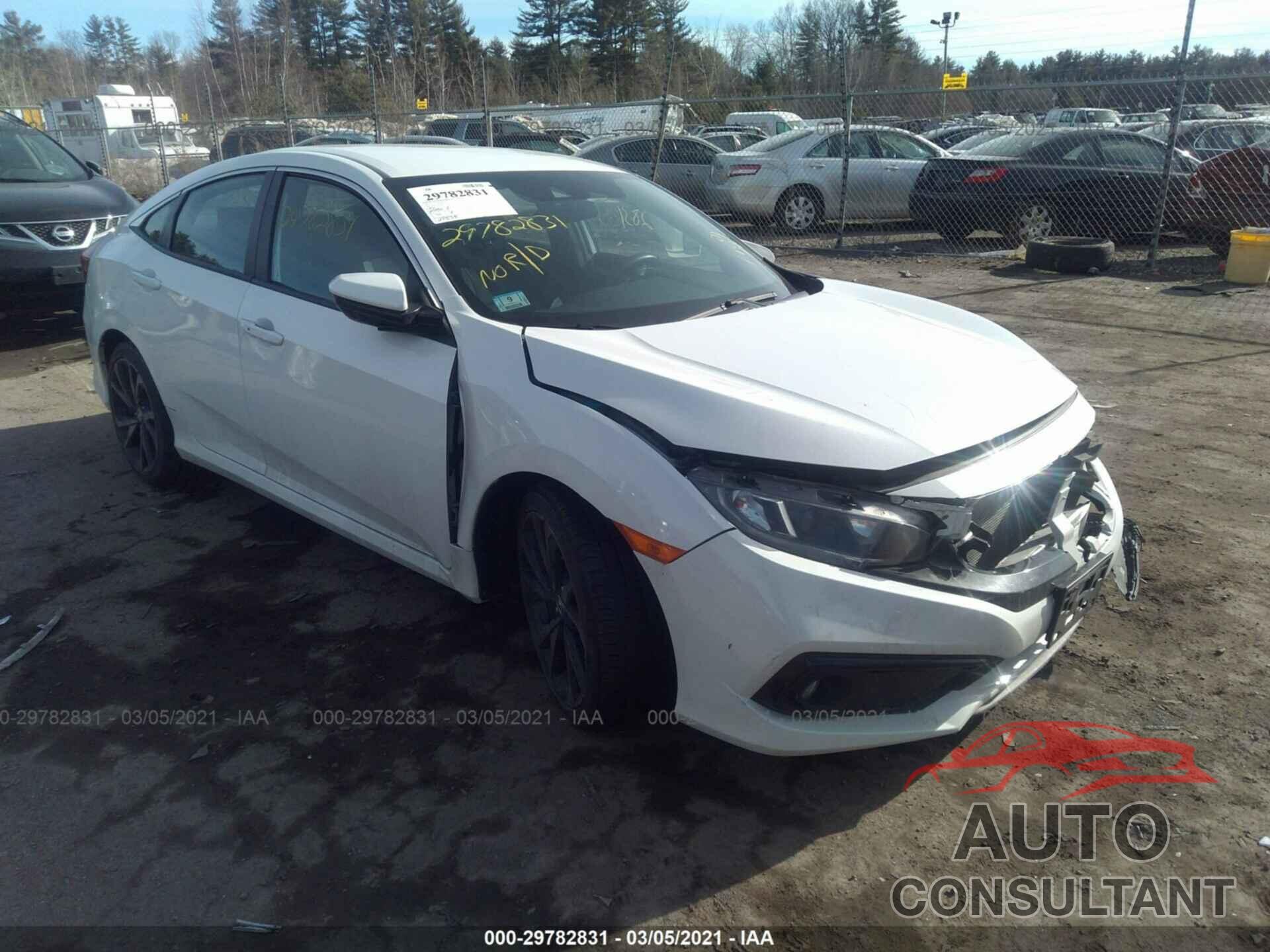 HONDA CIVIC SEDAN 2019 - 2HGFC2F82KH527421