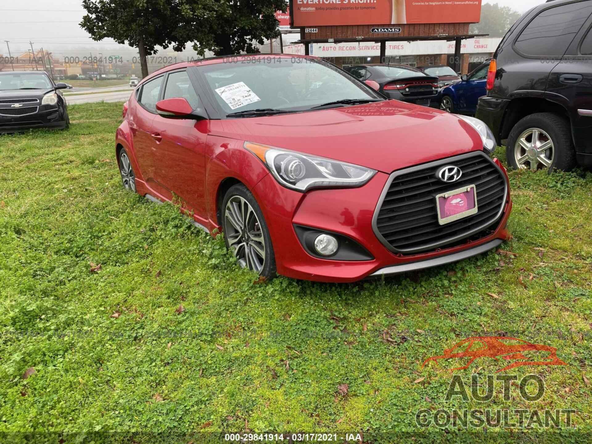 HYUNDAI VELOSTER 2016 - KMHTC6AE5GU292521