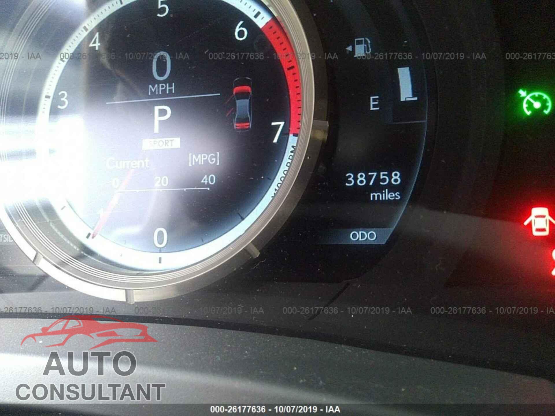 LEXUS IS 2016 - JTHBA1D26G5004220