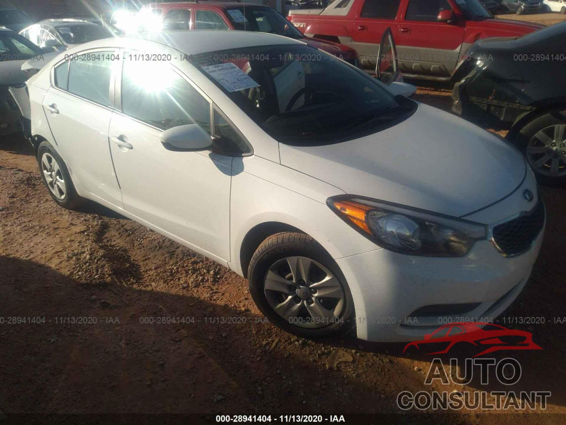 KIA FORTE 2016 - KNAFK4A6XG5615826