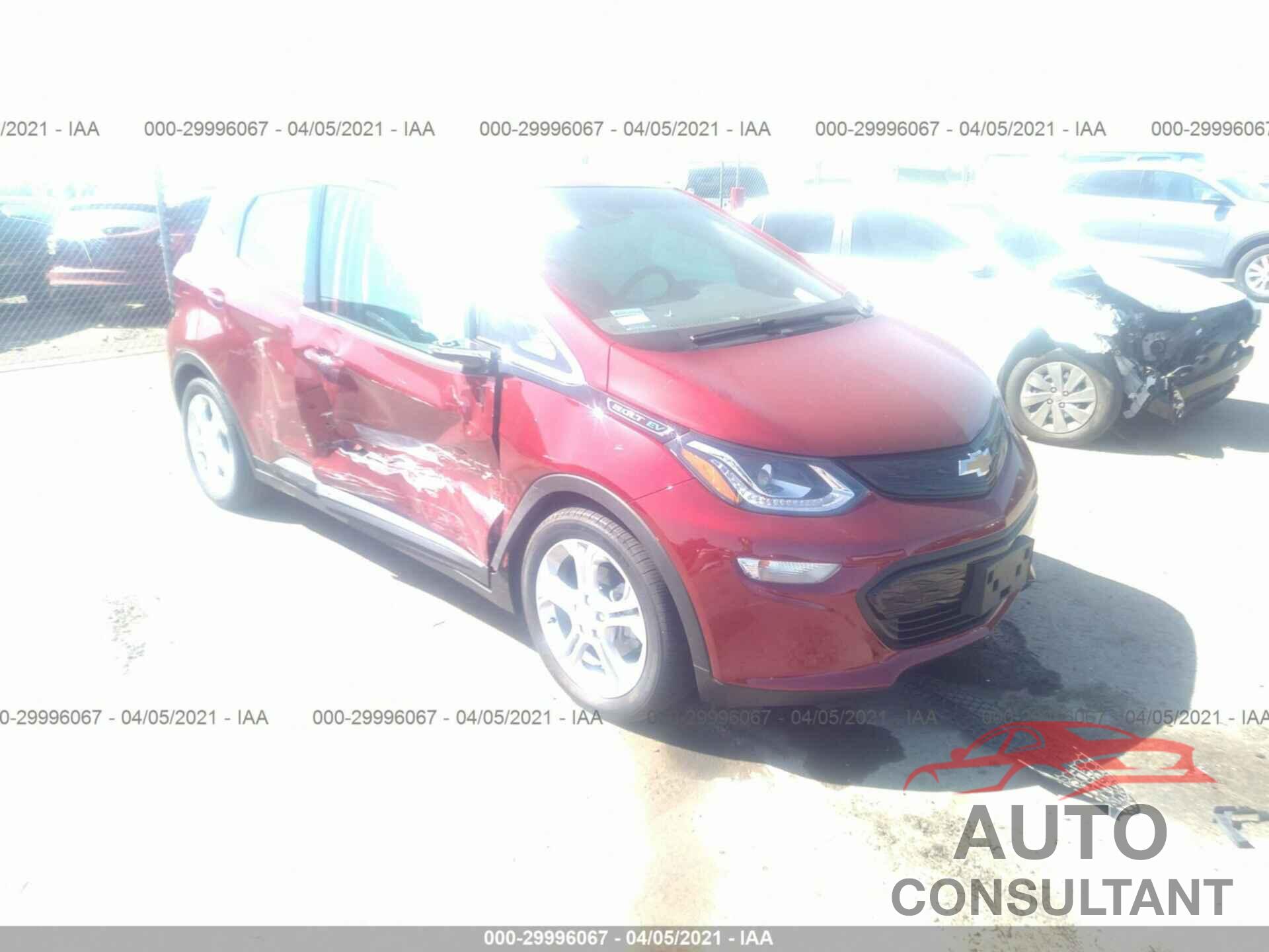 CHEVROLET BOLT EV 2020 - 1G1FY6S04L4143400