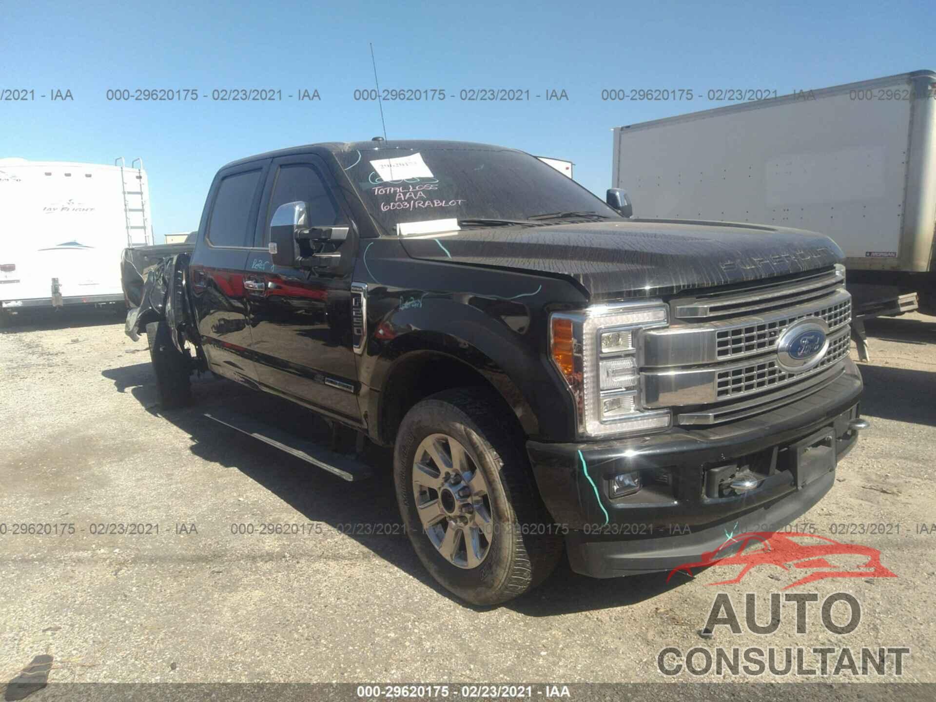 FORD SUPER DUTY F-250 SRW 2018 - 1FT7W2BT2JEC55544