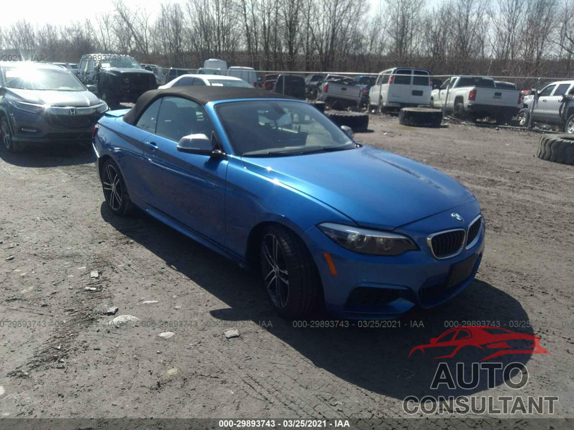 BMW 2 SERIES 2018 - WBA2N3C58JVC29453