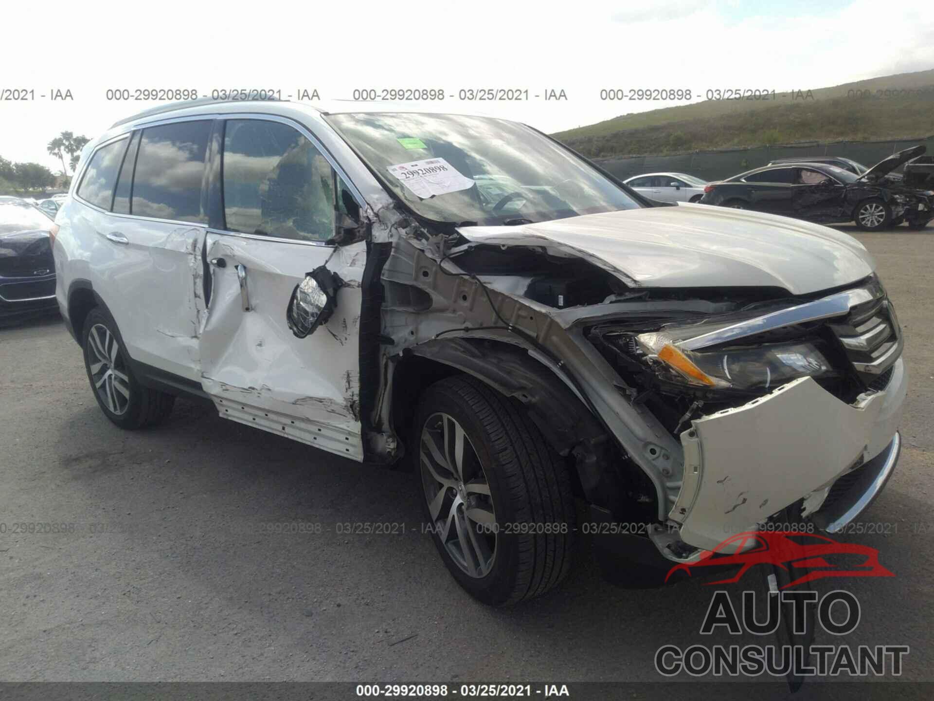 HONDA PILOT 2016 - 5FNYF6H00GB104394